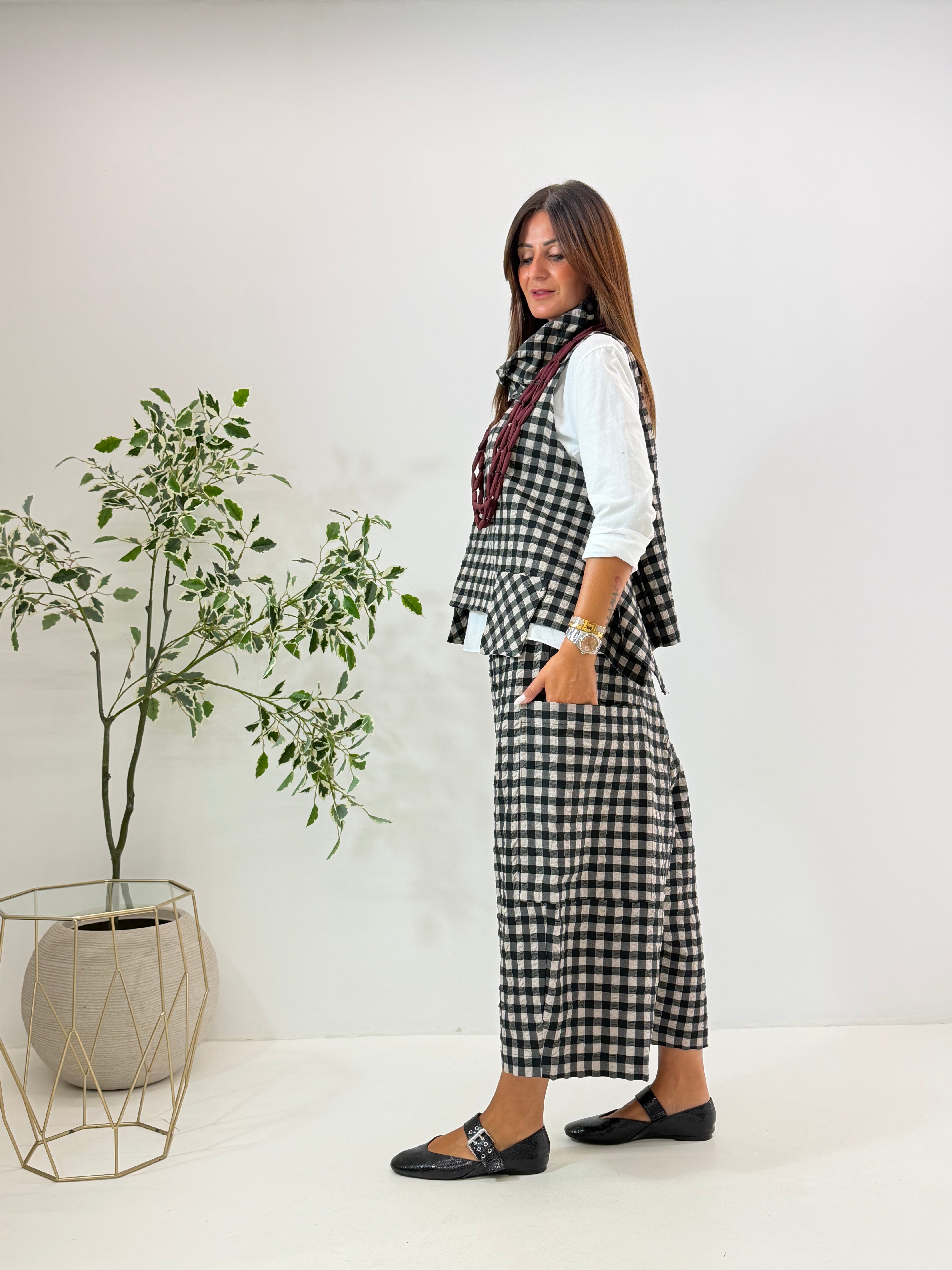 GILET KEYLA WENDY A QUADRETTI