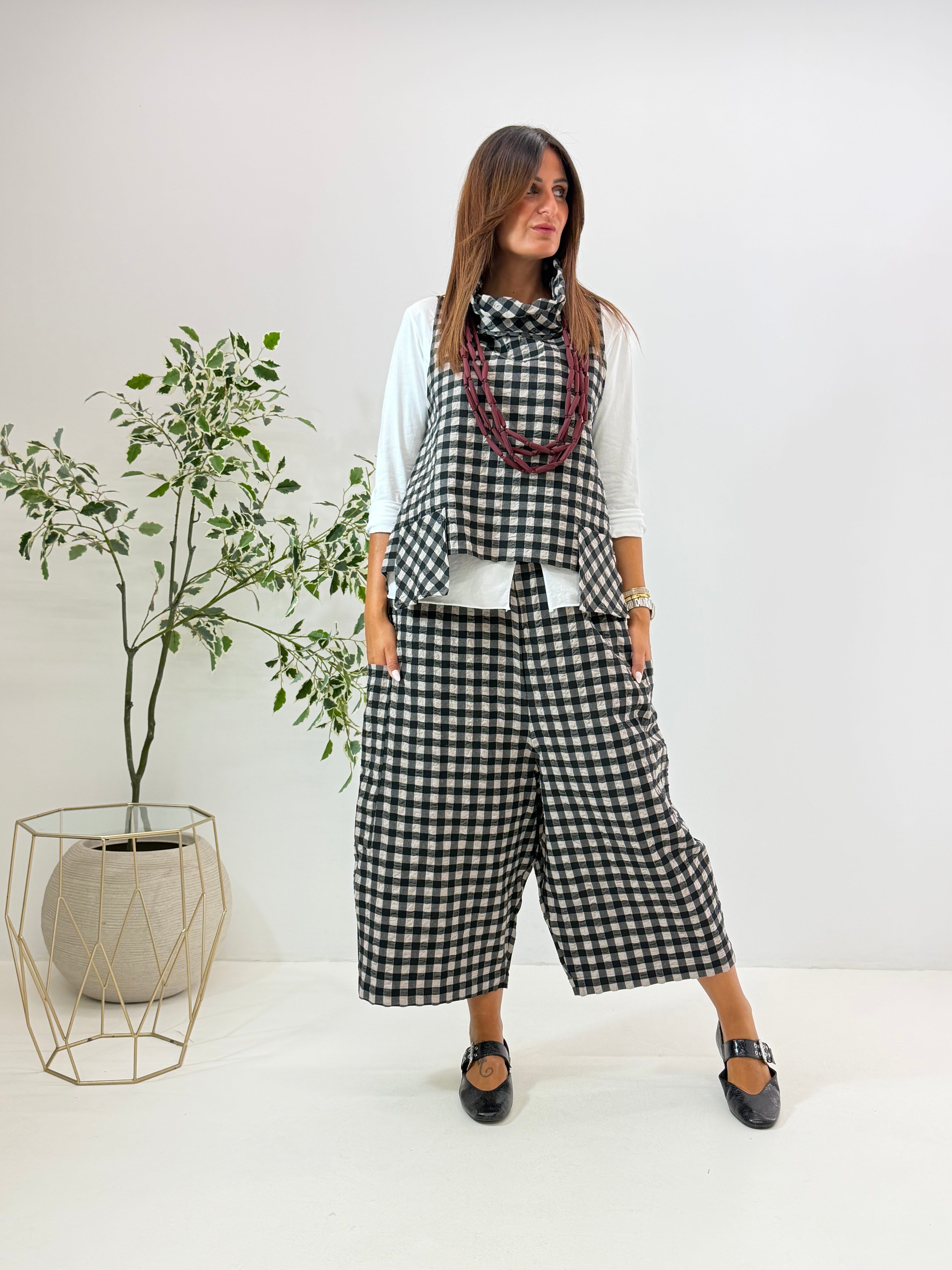 GILET KEYLA WENDY A QUADRETTI