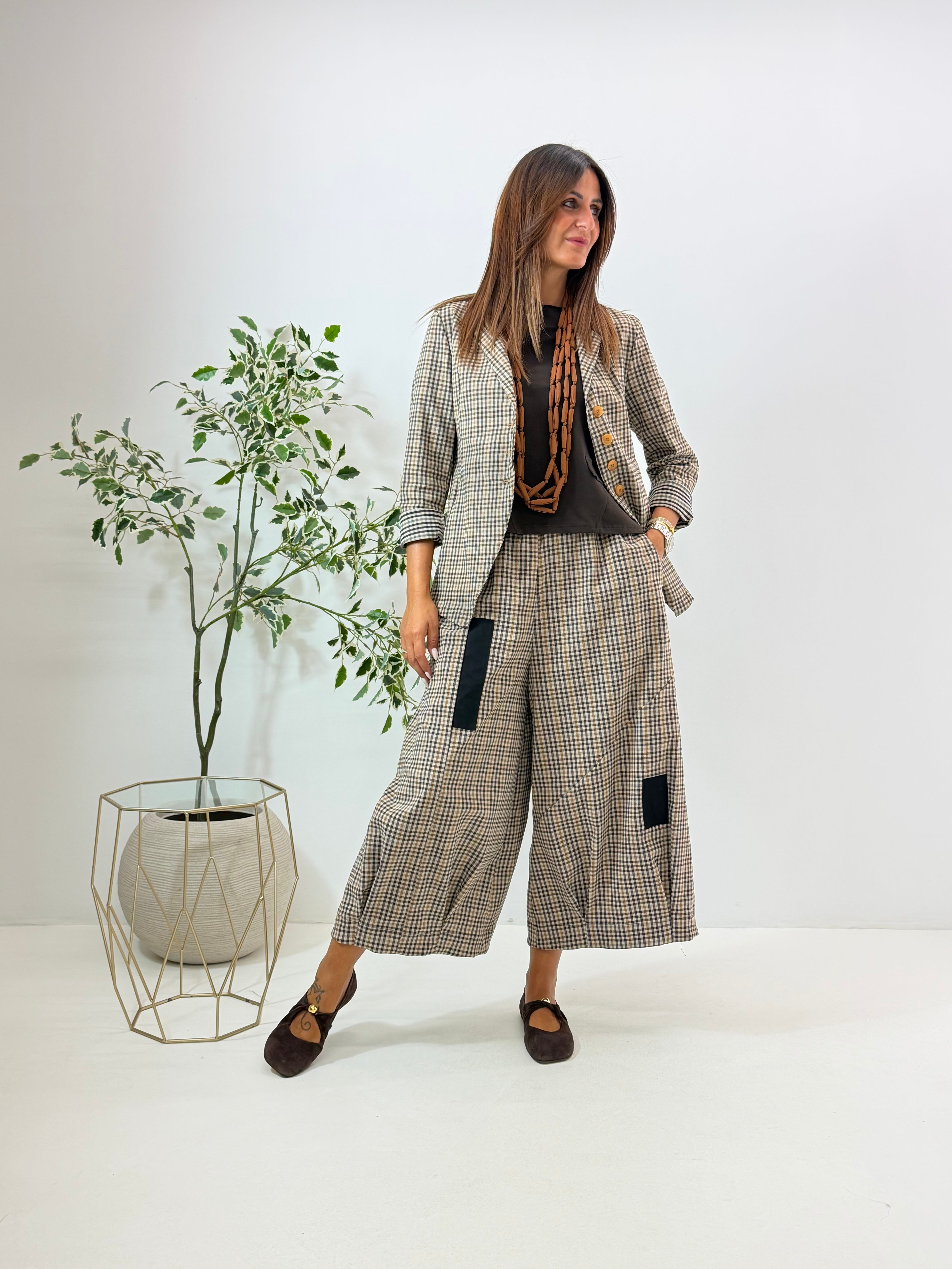 PANTALONE VALERY WENDY A QUADRETTI