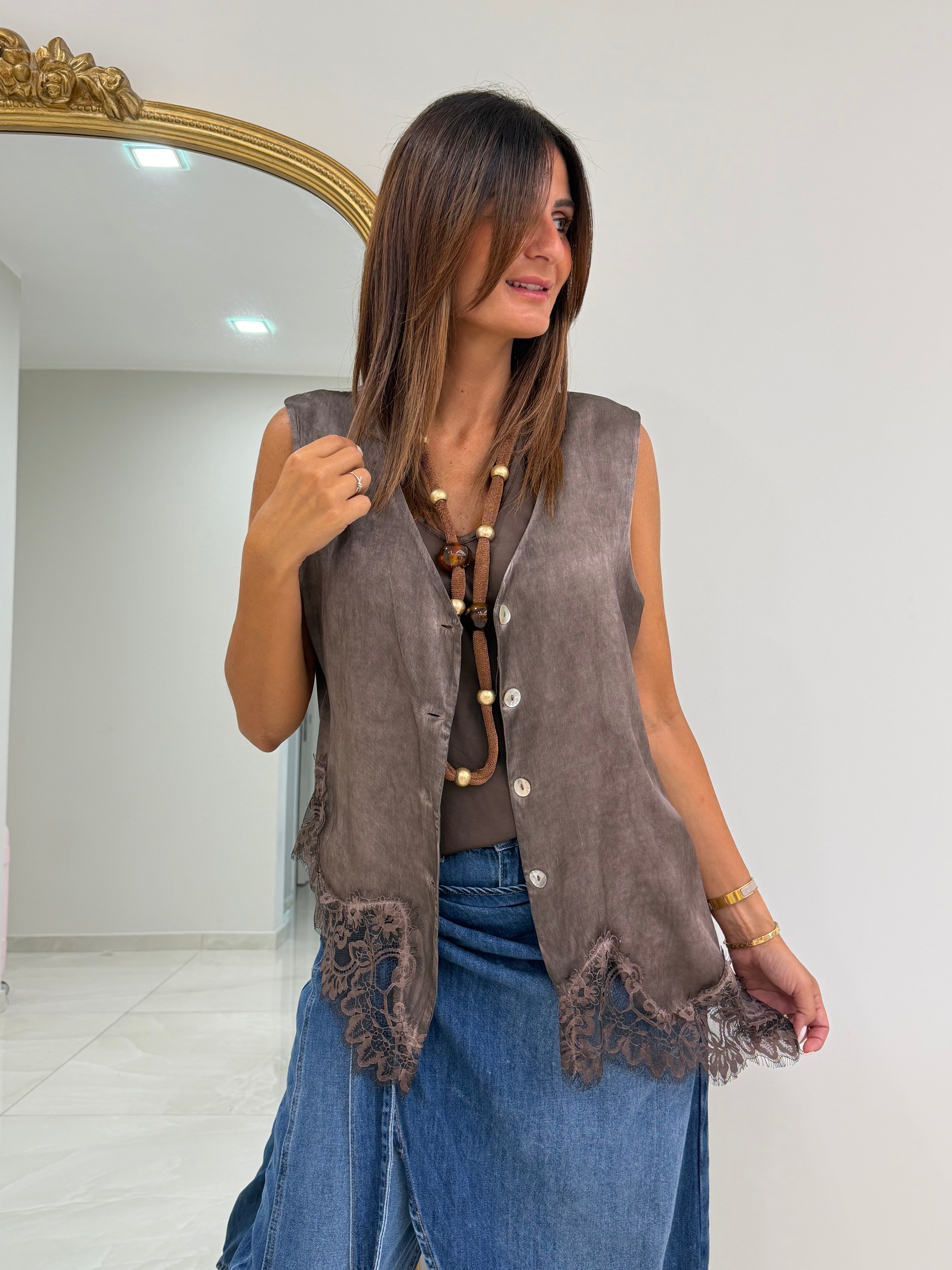 GILET PAMY MORO