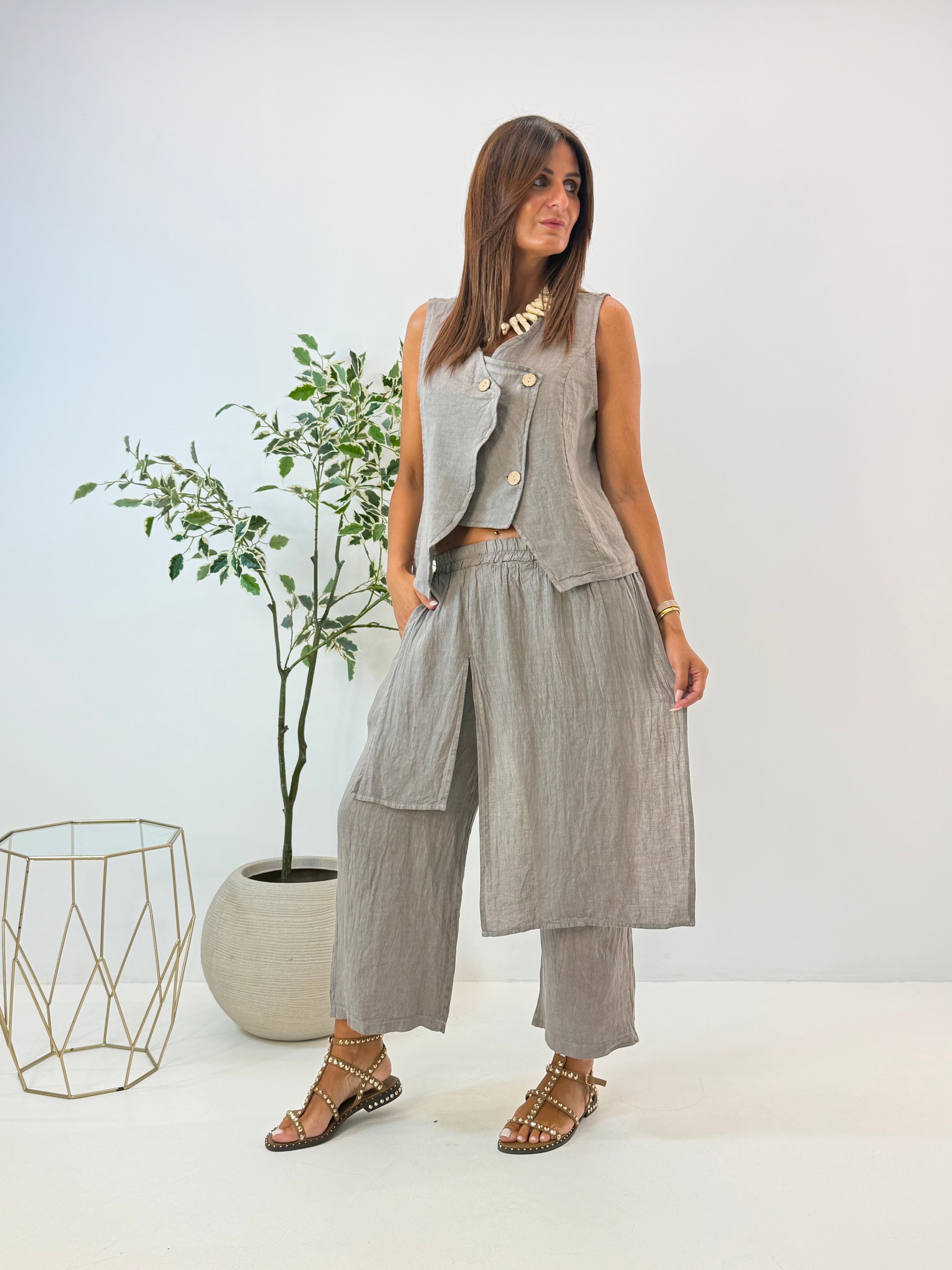 PANTALONE LIANA IN LINO