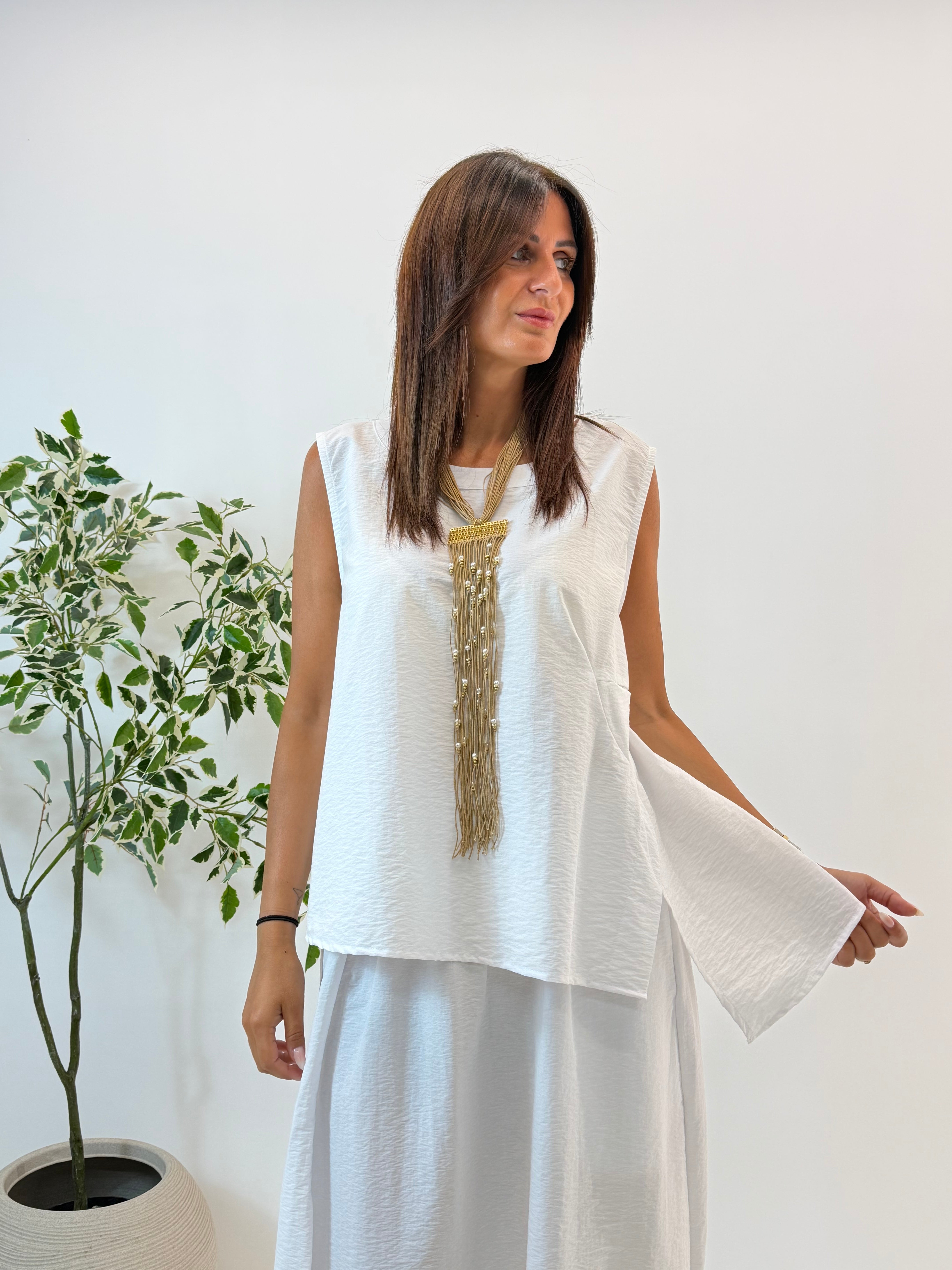 GILET CHLOE BIANCO