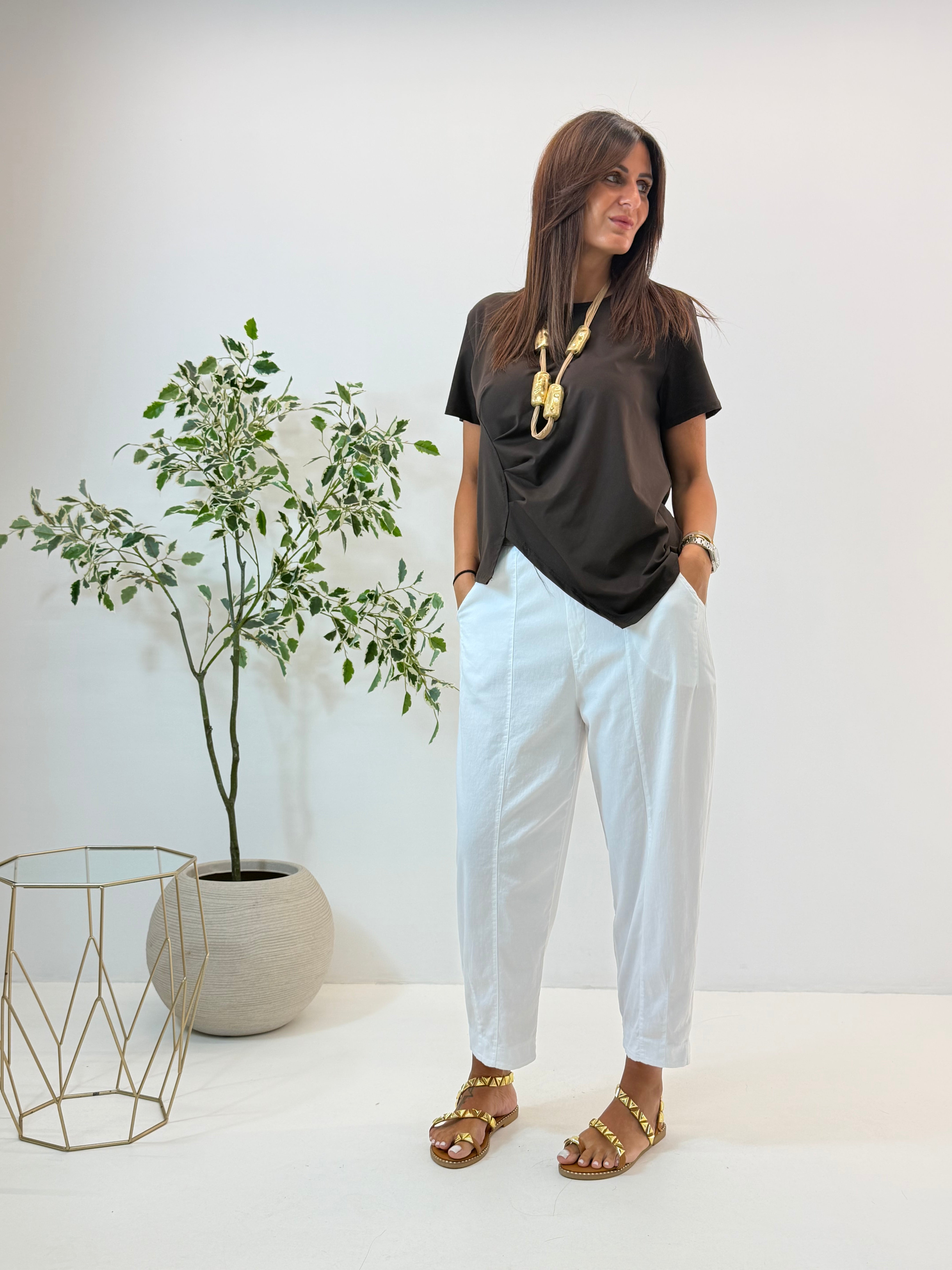 PANTALONE LEA BIANCO