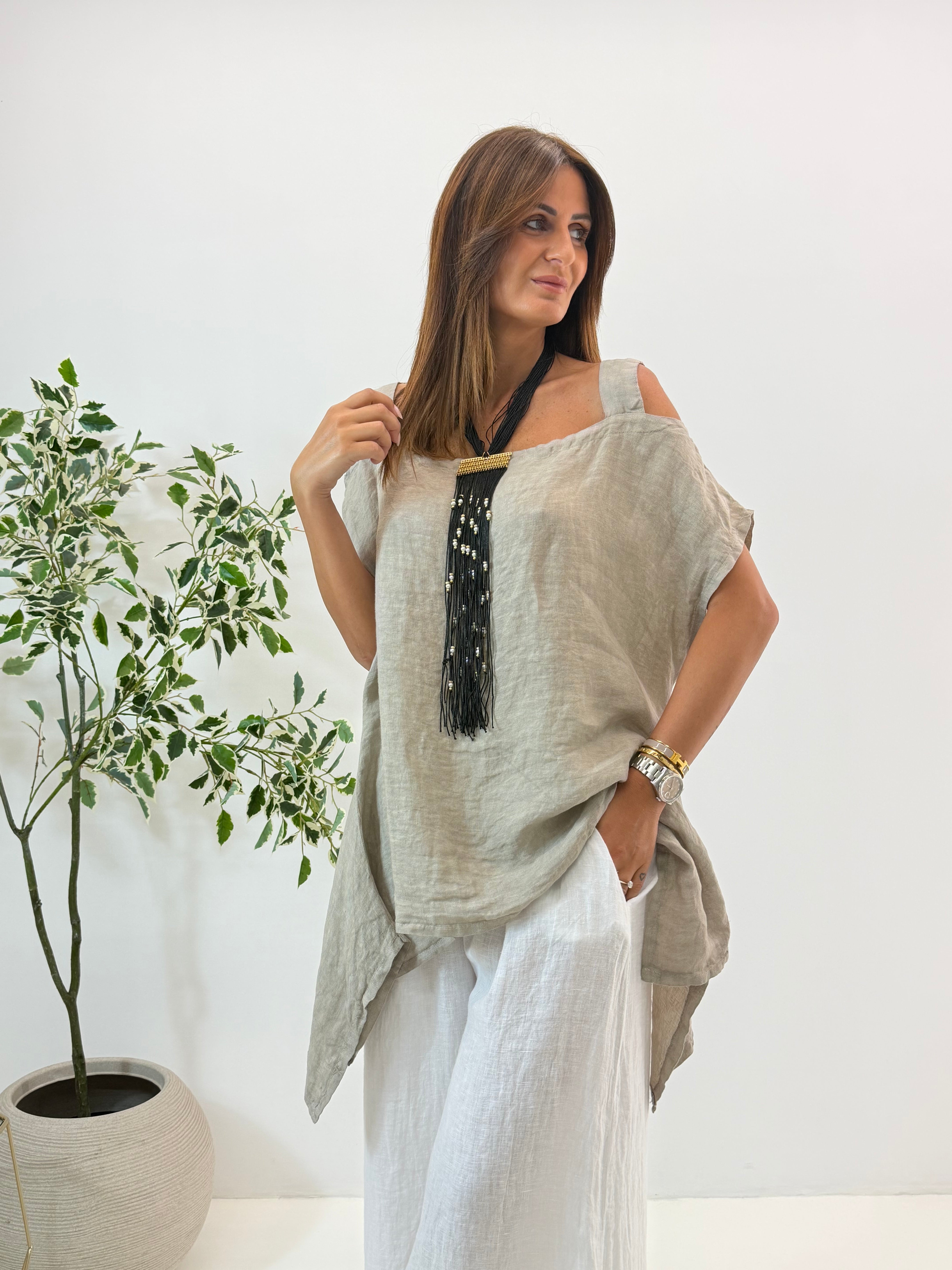 BLUSA JOSIE IN LINO