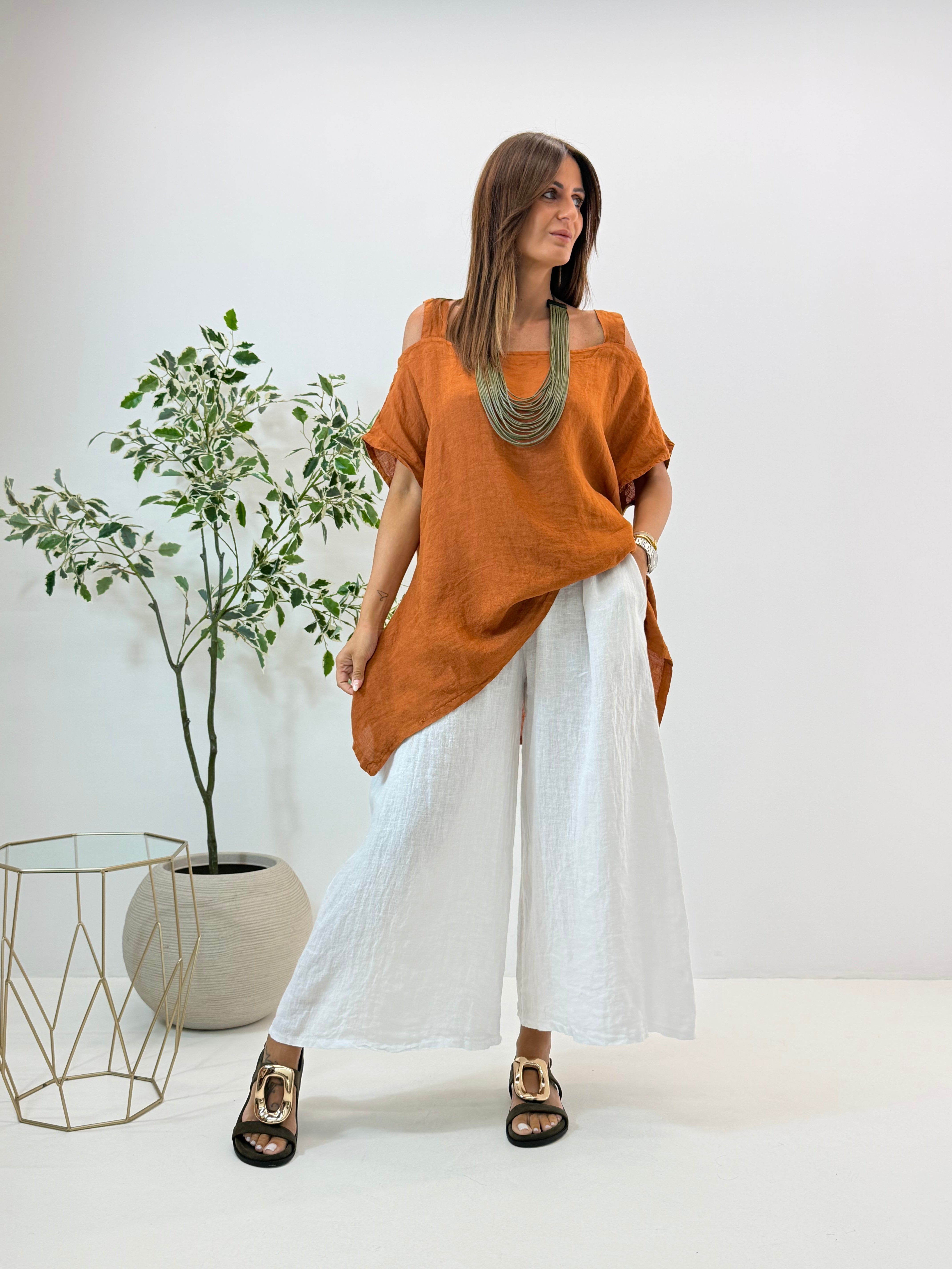BLUSA JOSIE IN LINO