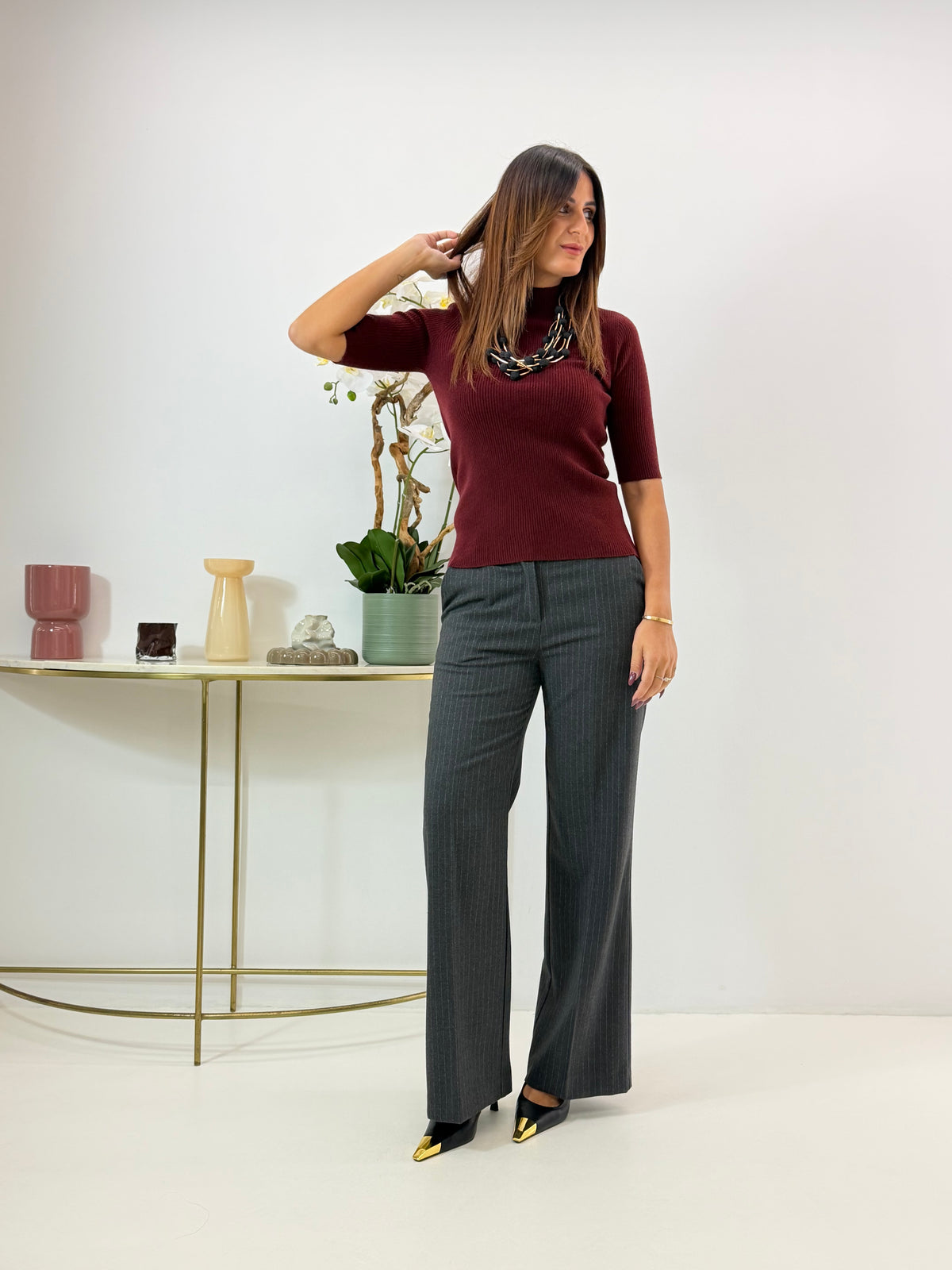 T-SHIRT GLORIA BORDEAUX