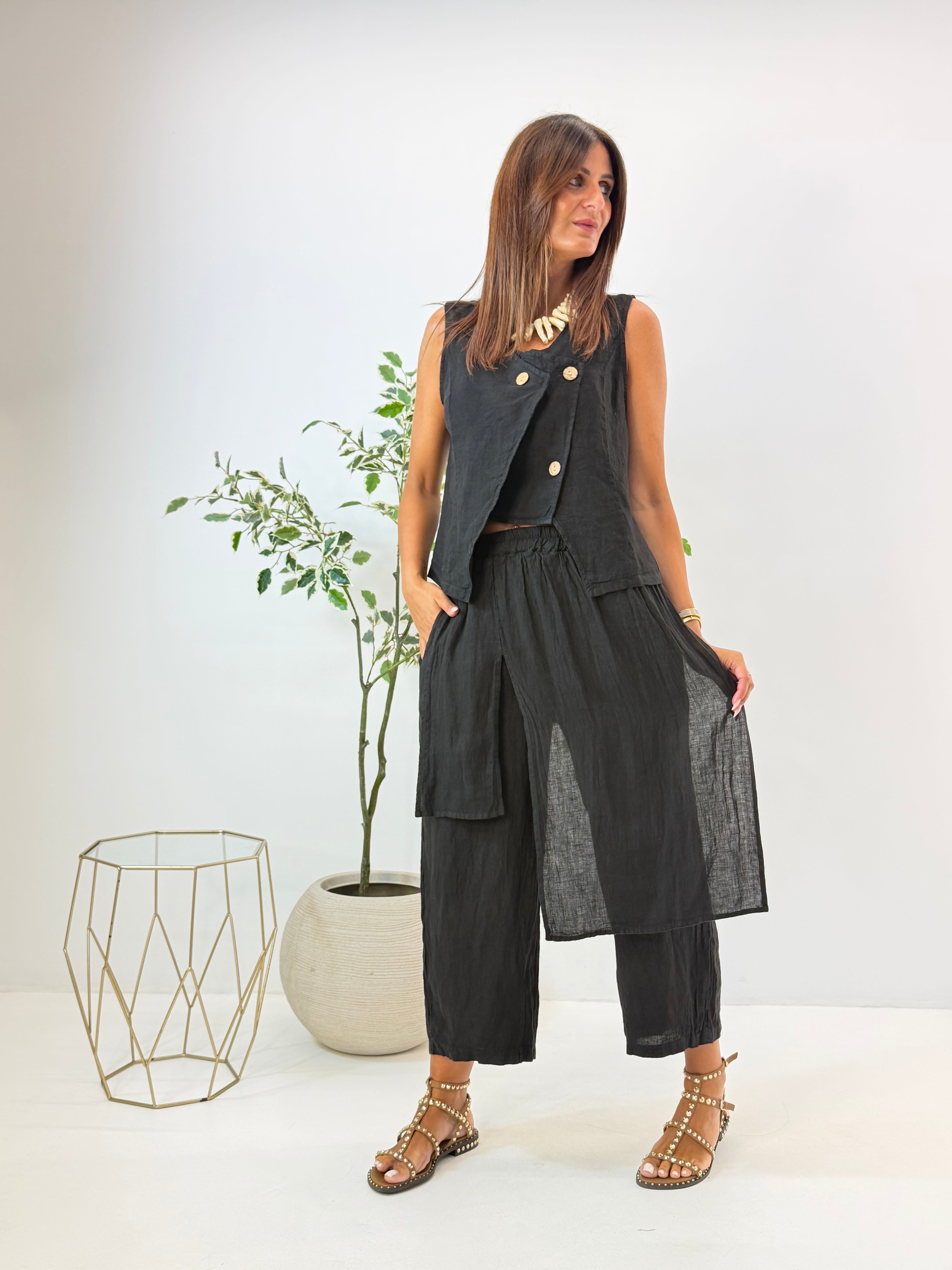 PANTALONE LIANA IN LINO