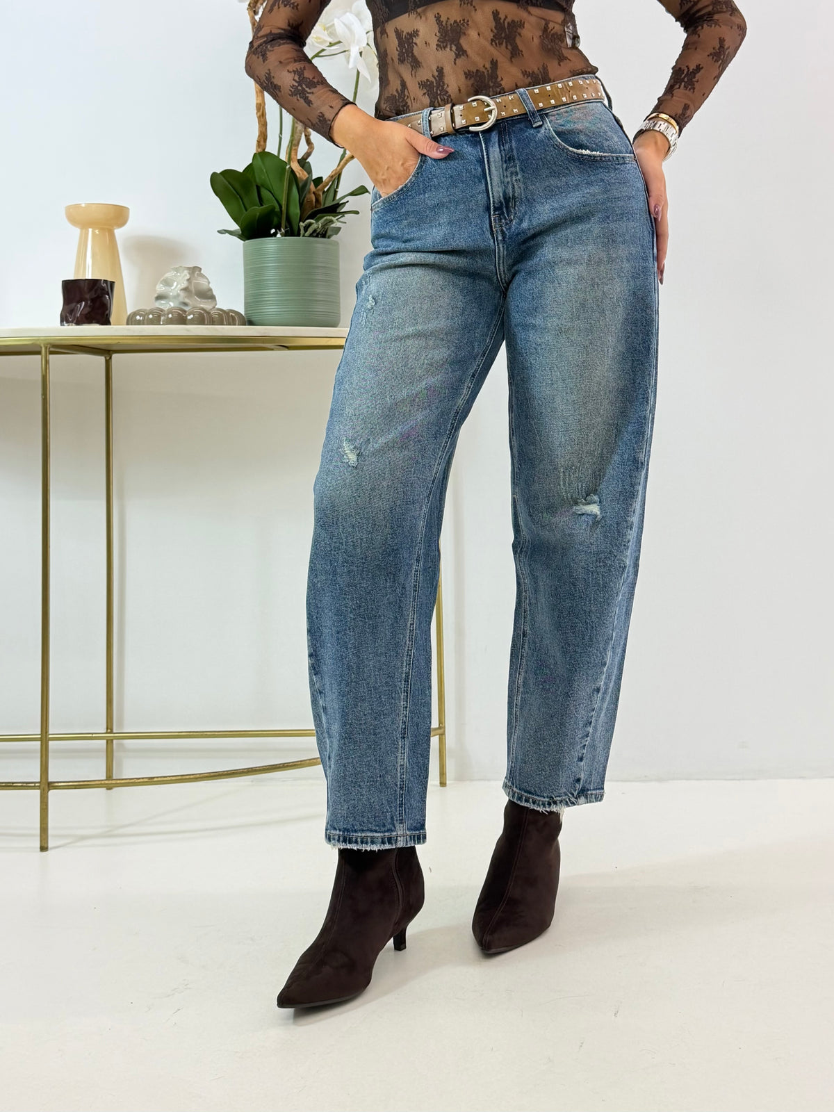 JEANS BARREL JADE