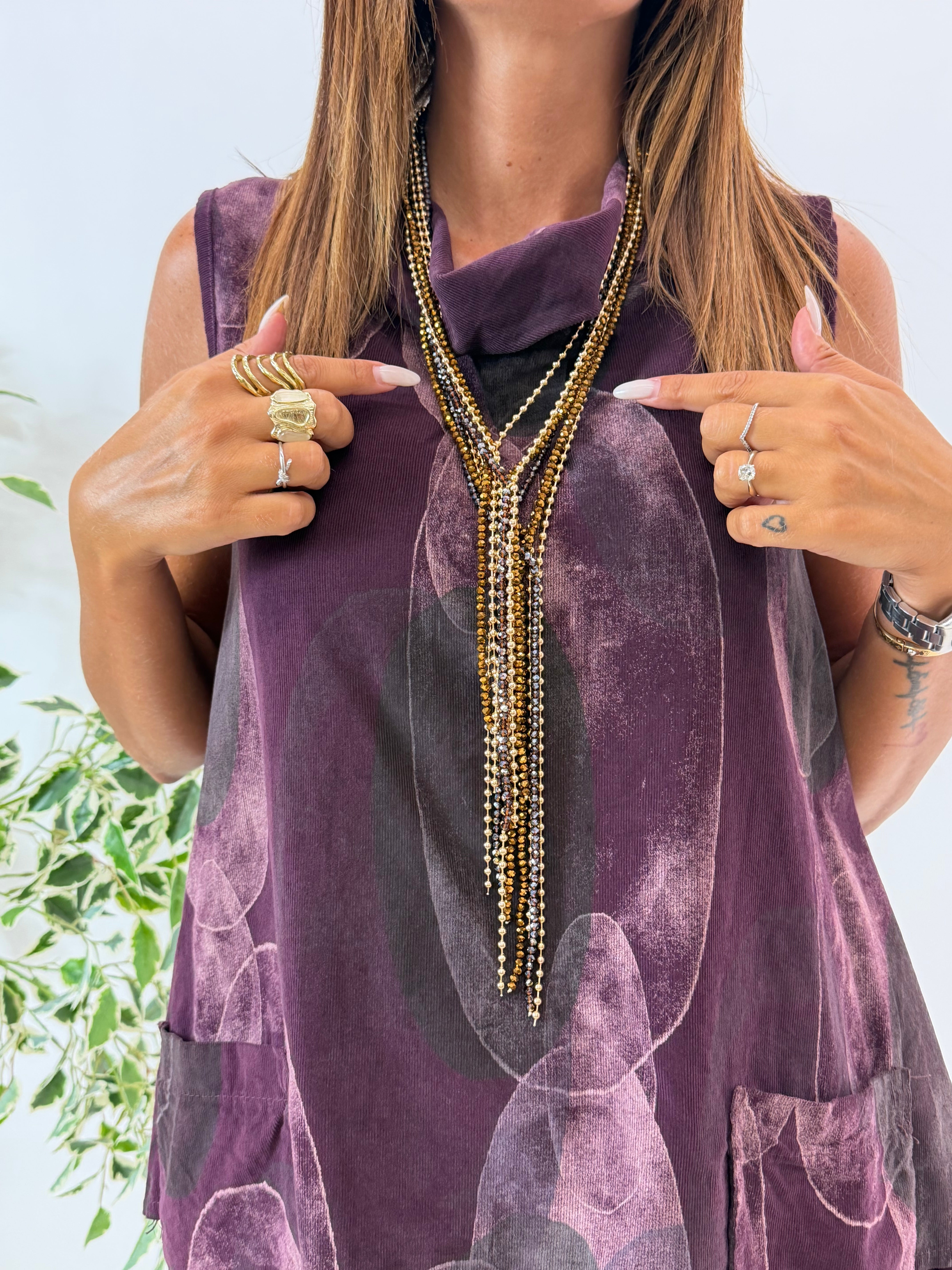 COLLANA ISABELLA GOLD/NERA