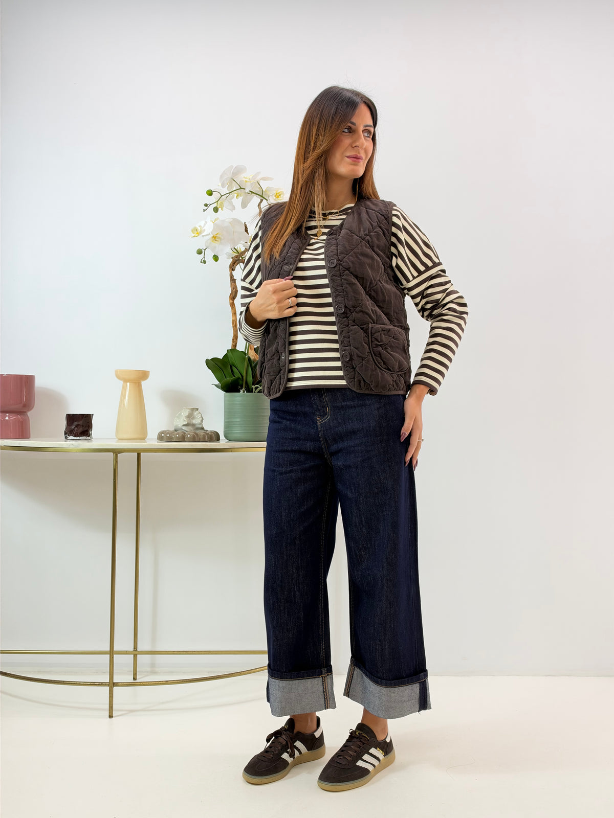 GILET AMIRA TRAPUNTATO
