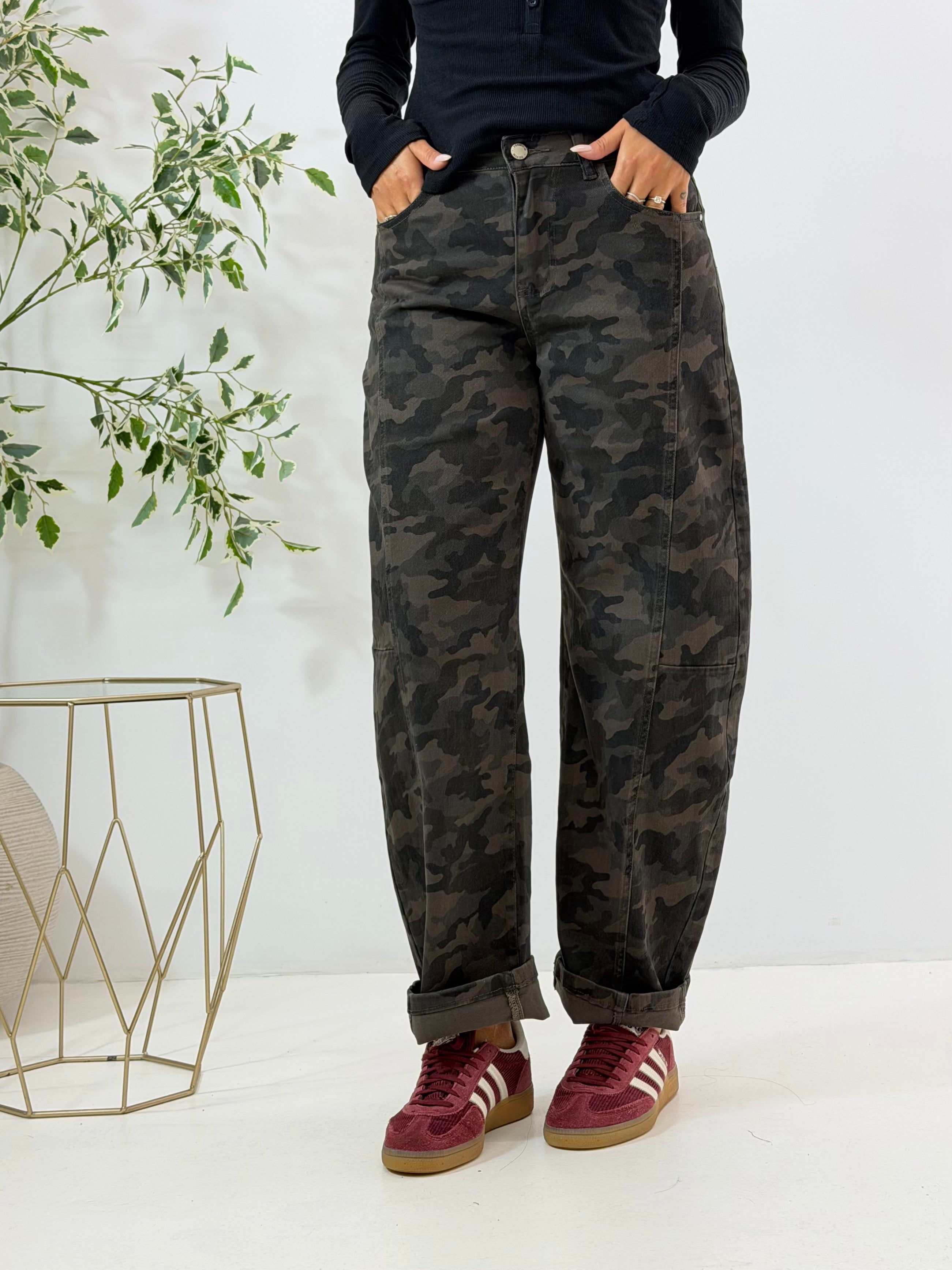 JEANS SIRIA BAGGY MILITARE