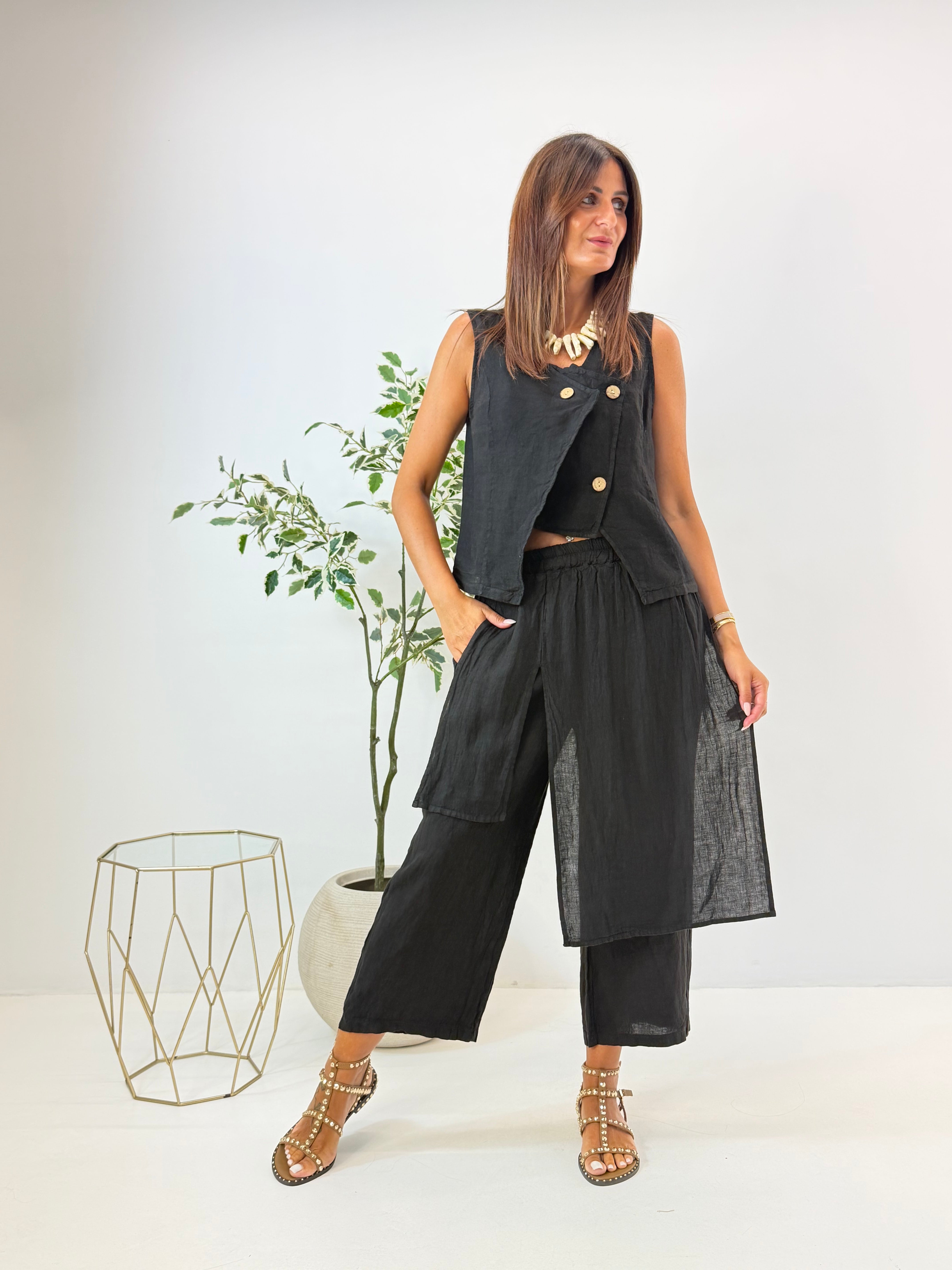 PANTALONE LIANA IN LINO