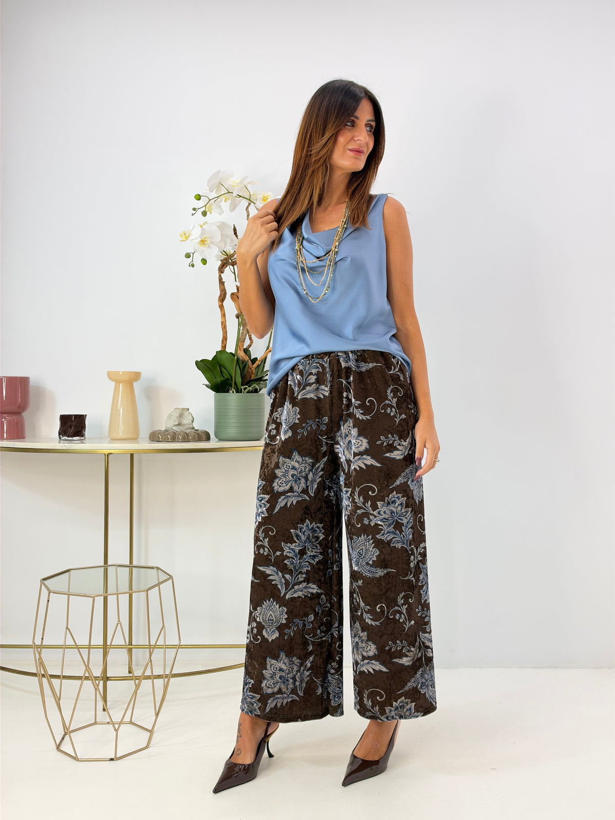 PANTALONE YASHIRA IN VELLUTO
