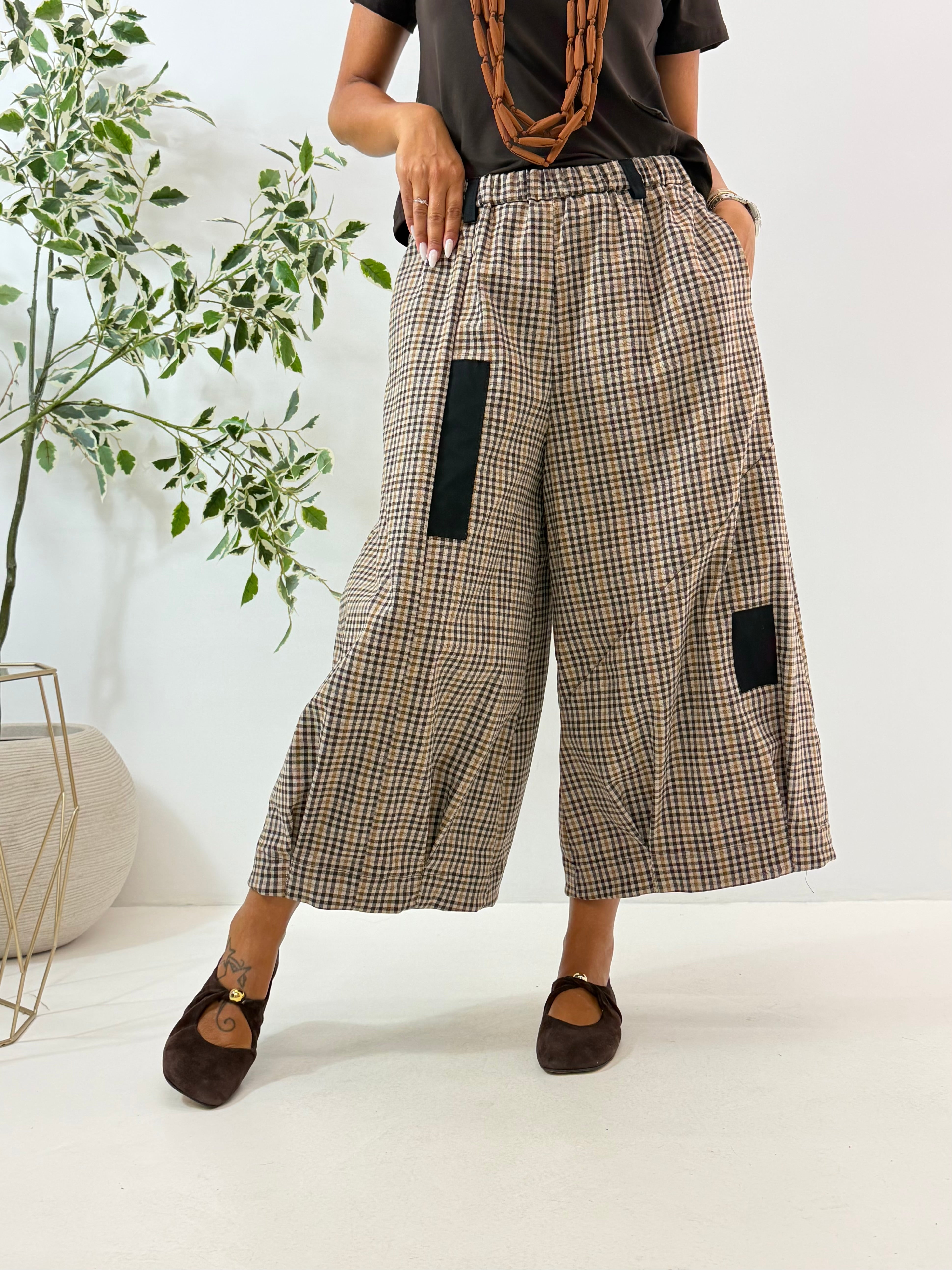 PANTALONE VALERY WENDY A QUADRETTI