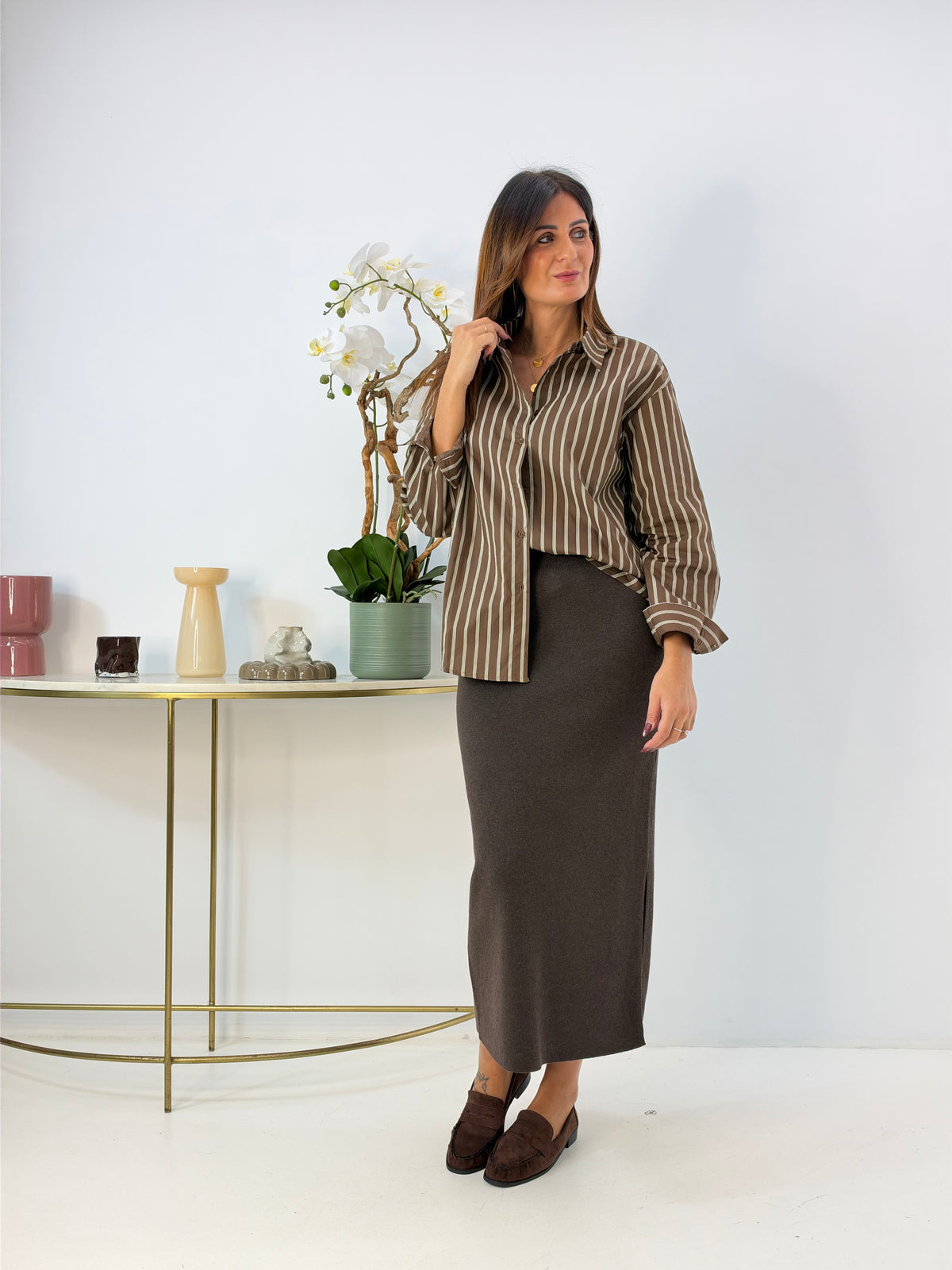 CAMICIA A RIGHE MORO