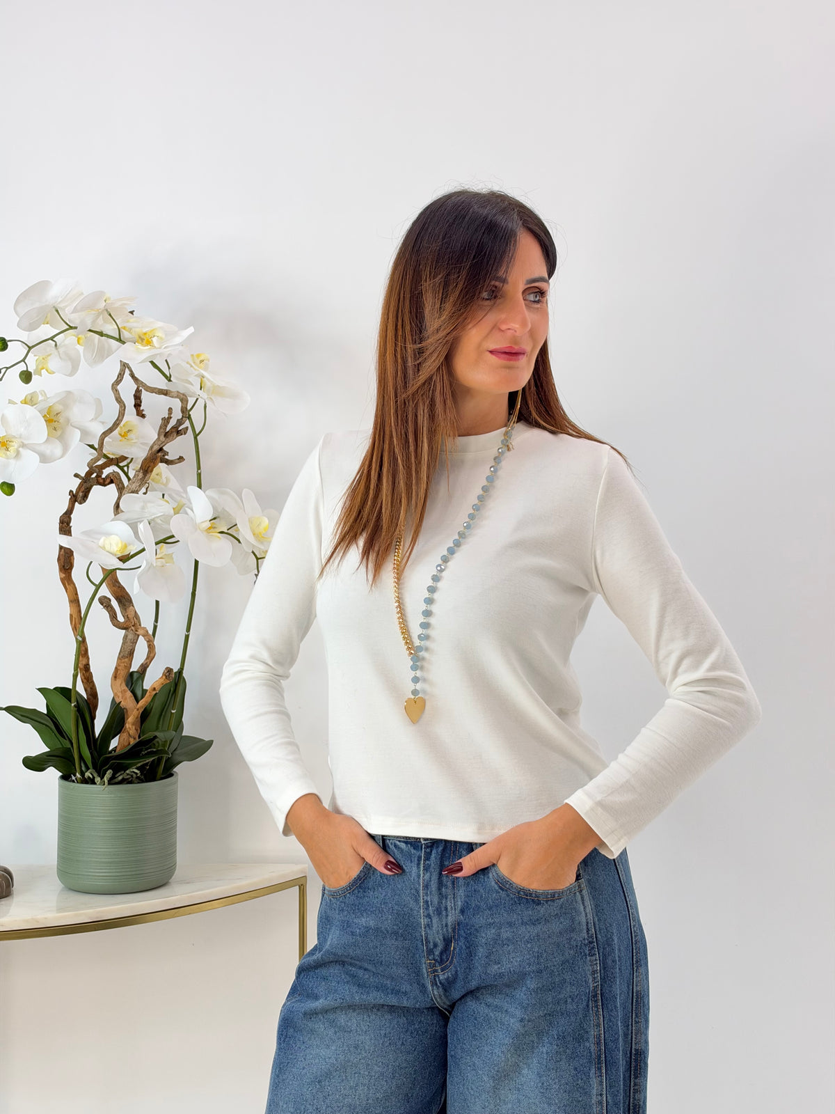 MAGLIETTA MAINA BIANCA