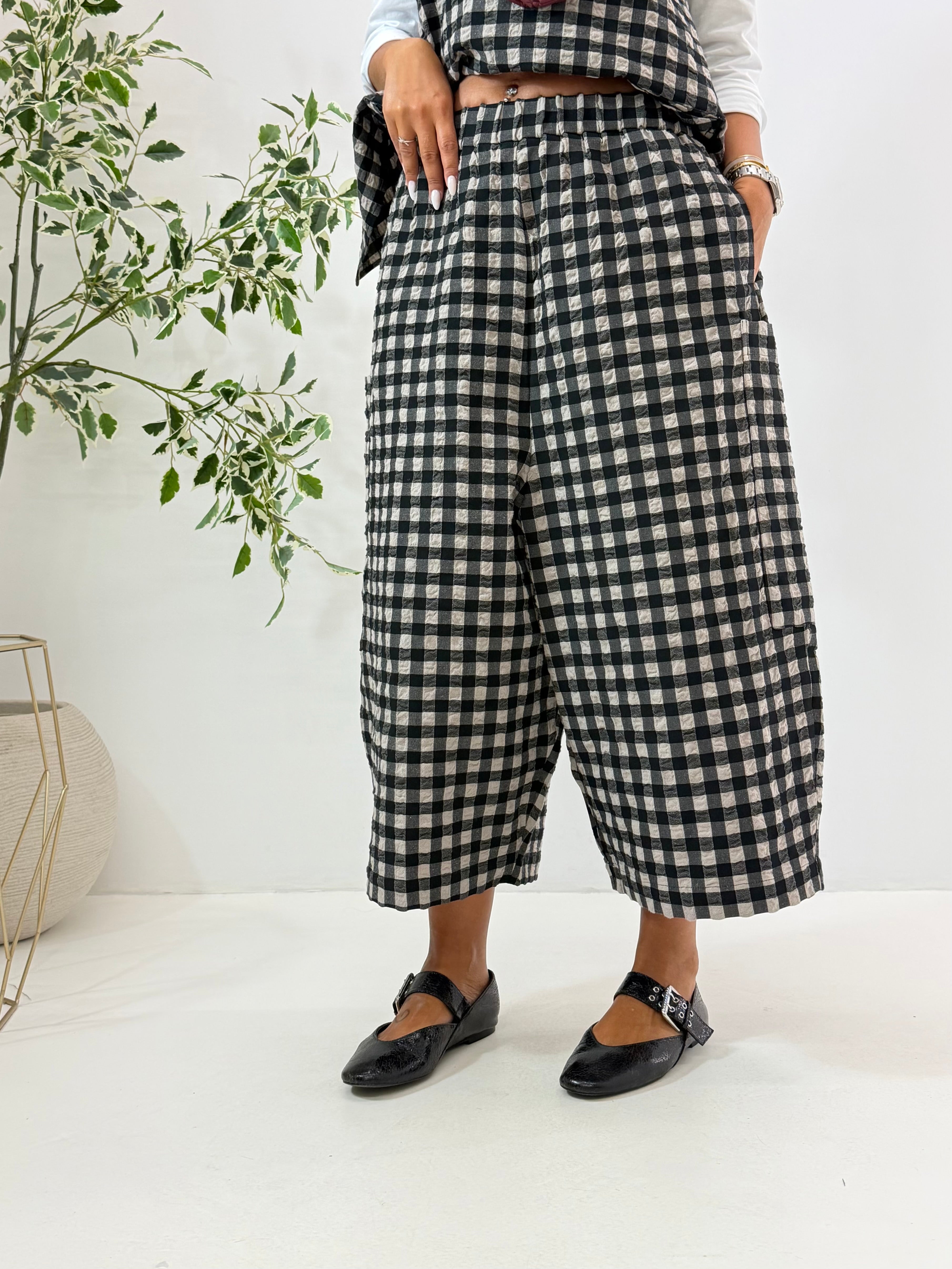 PANTALONE KEYLA WENDY A QUADRETTI