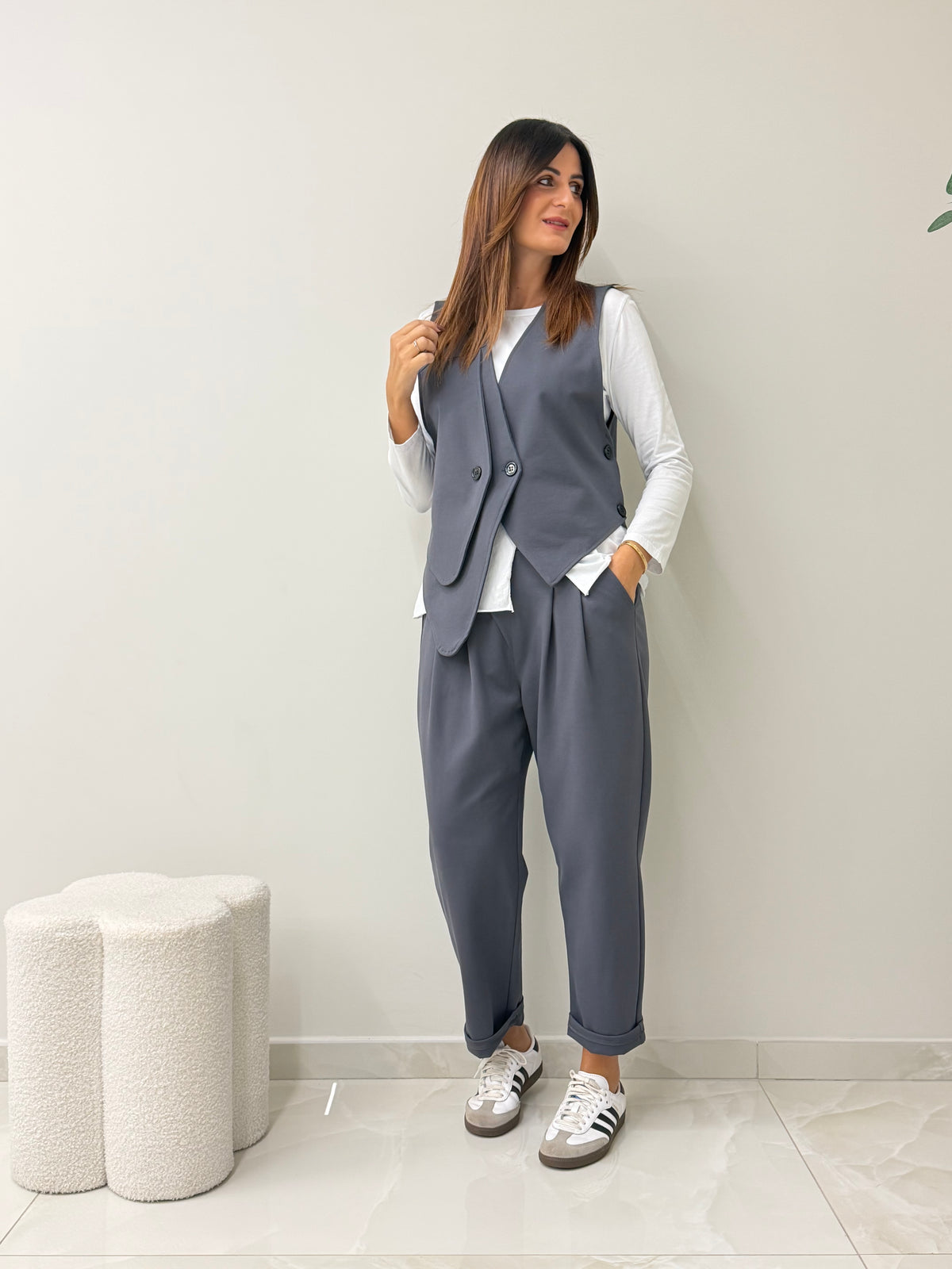 GILET TOKYO GRIGIO