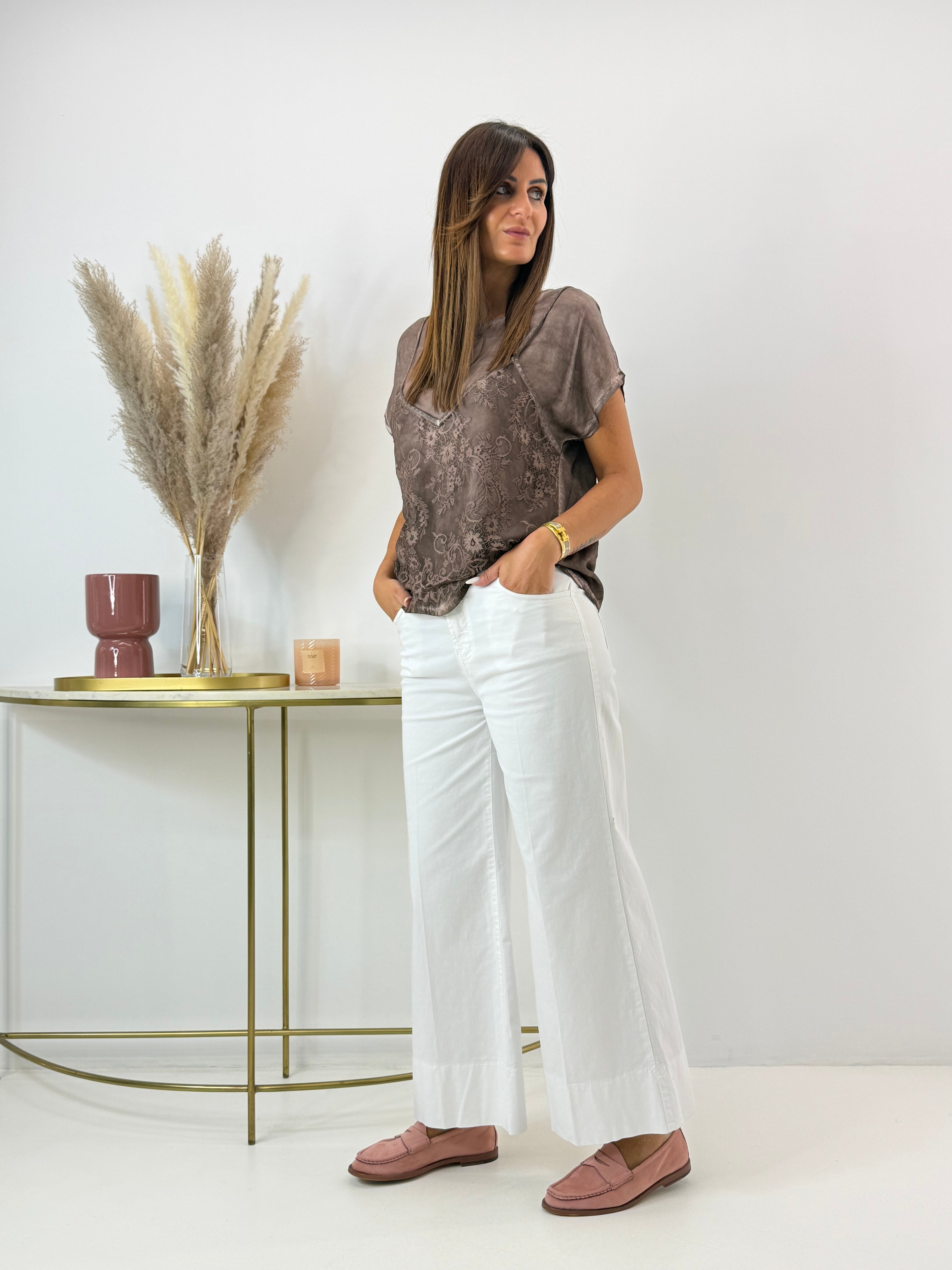 BLUSA ANNET EFFETTO SATIN