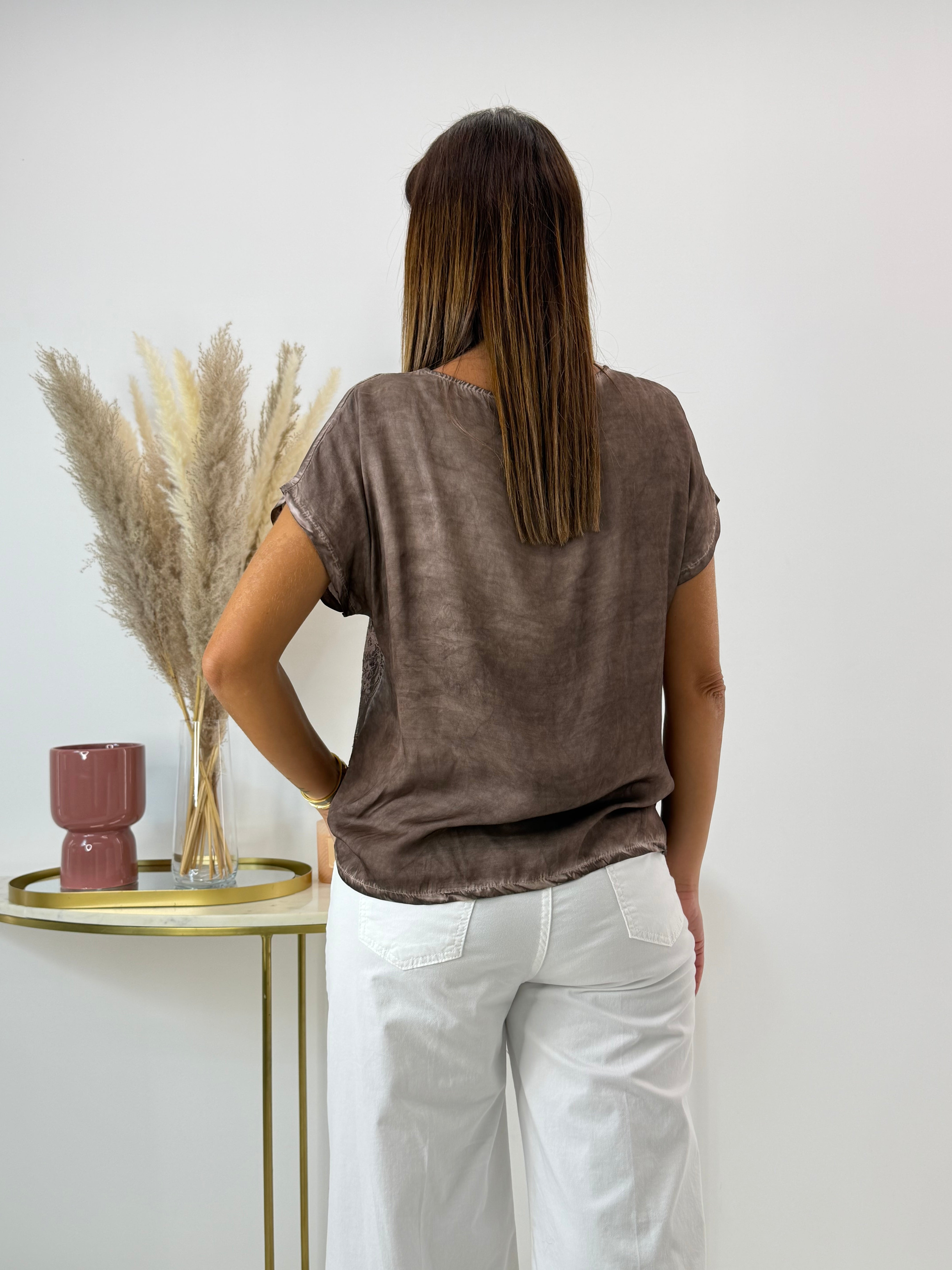 BLUSA ANNET EFFETTO SATIN