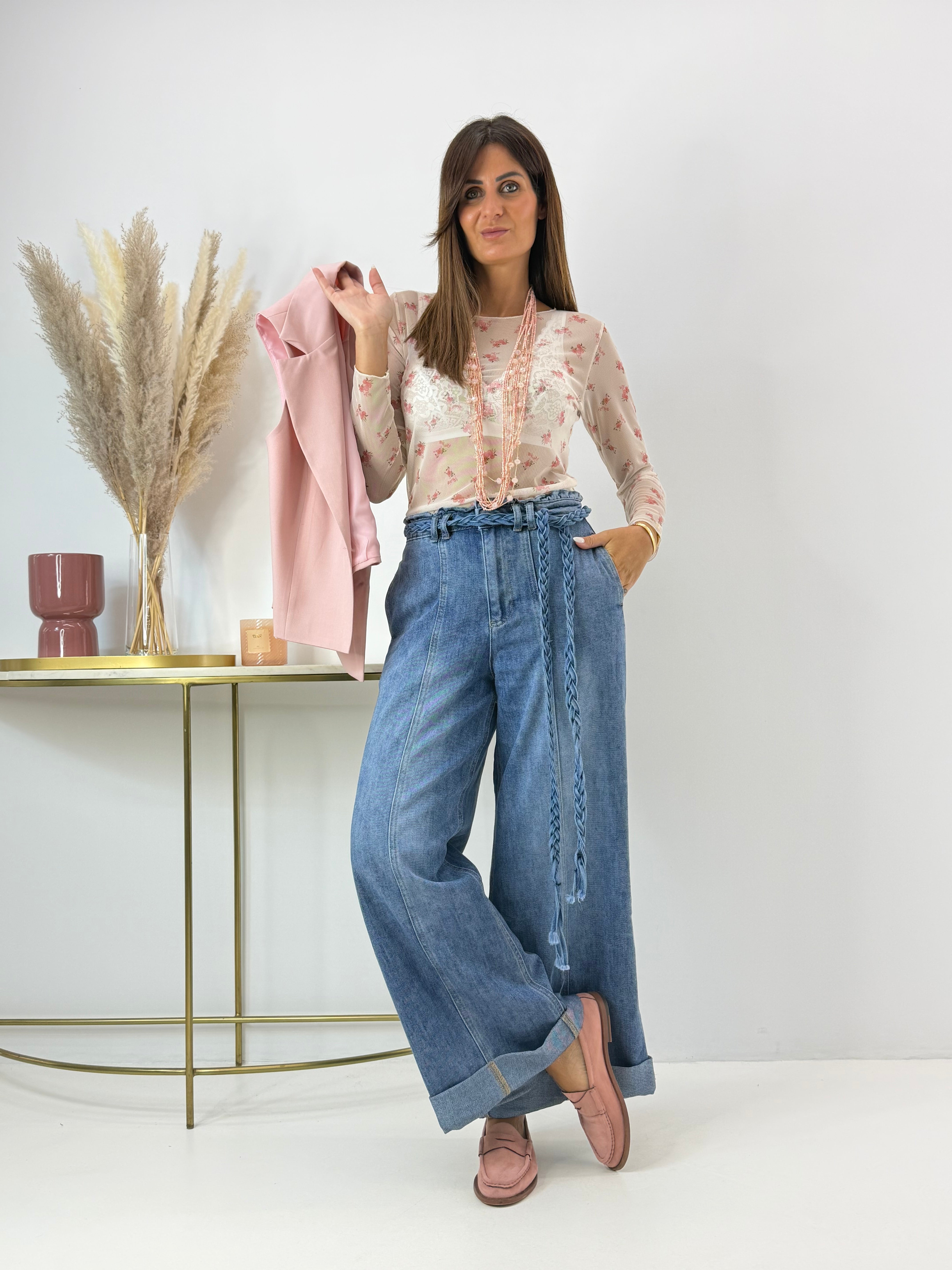 JEANS GAIA CON RISVOLTO