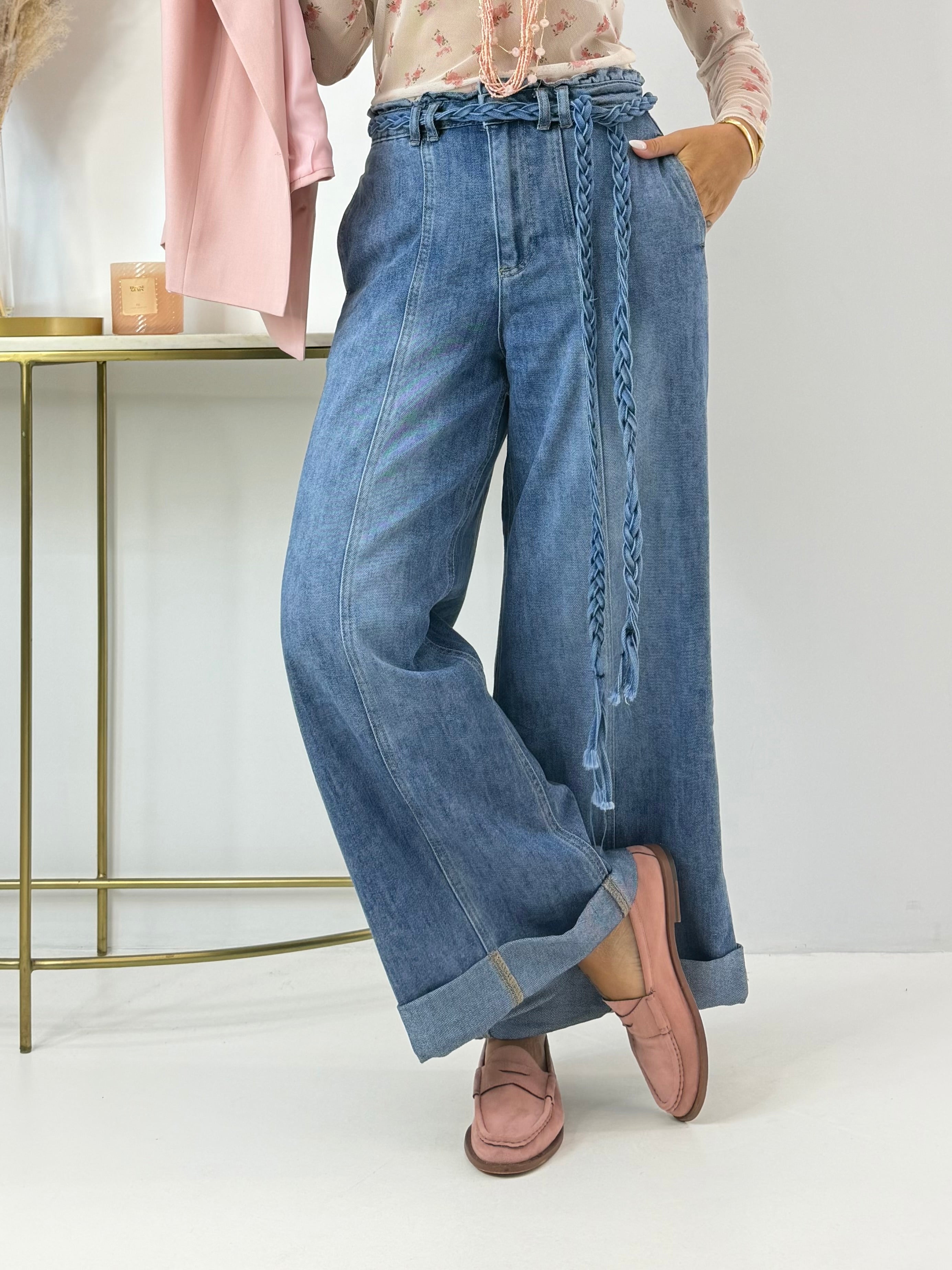 JEANS GAIA CON RISVOLTO