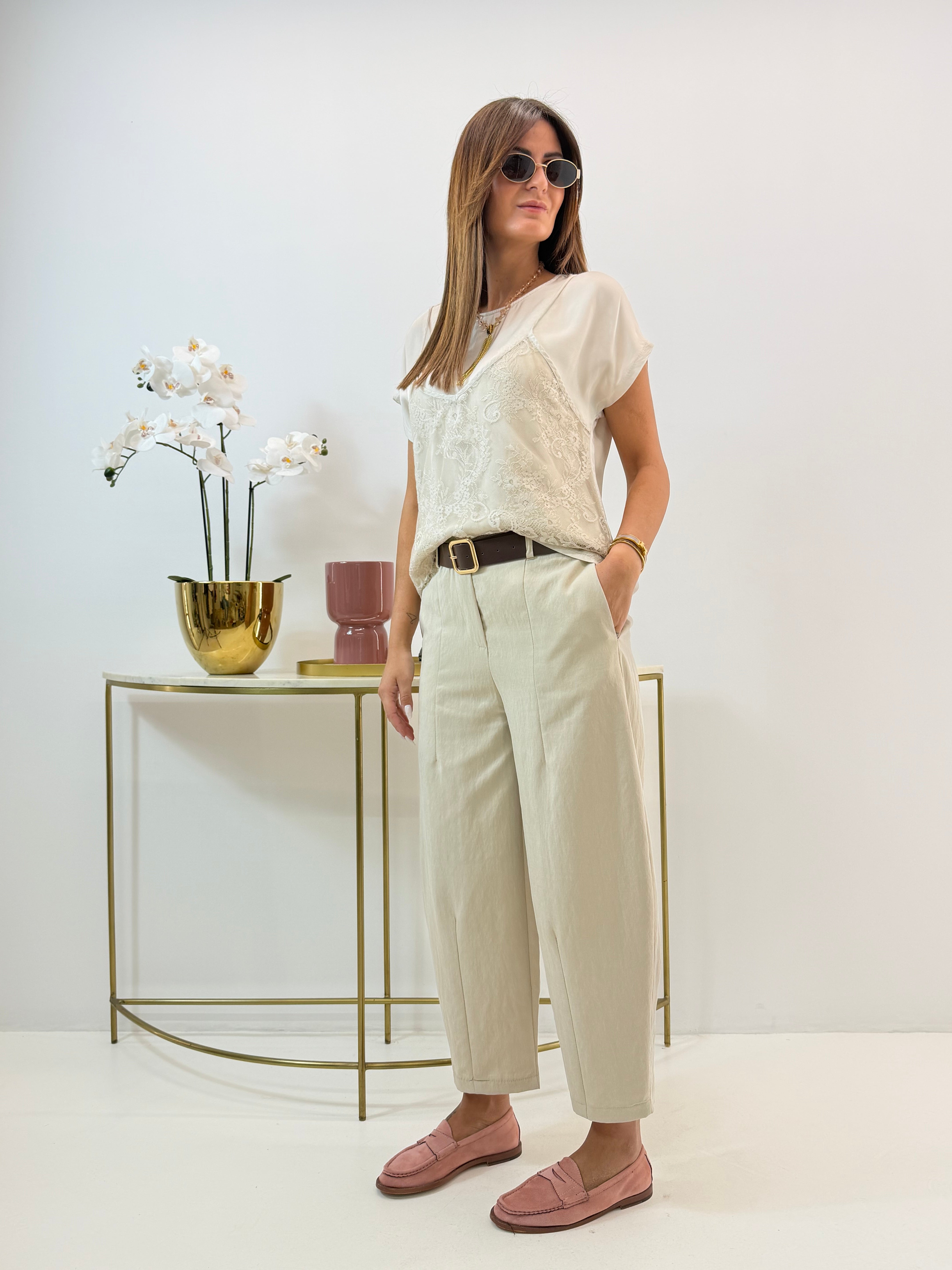BLUSA ANNET EFFETTO SATIN