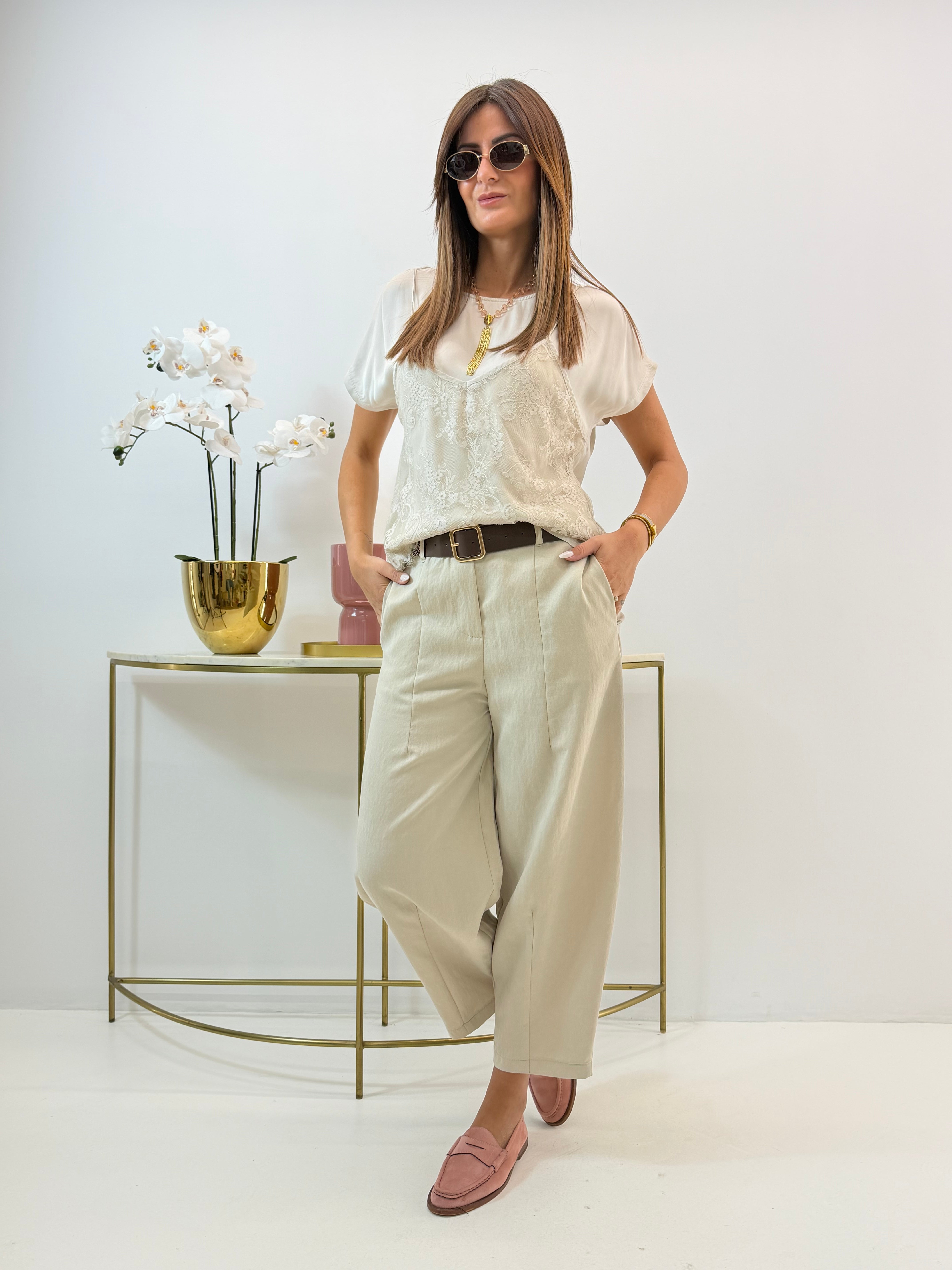 BLUSA ANNET EFFETTO SATIN