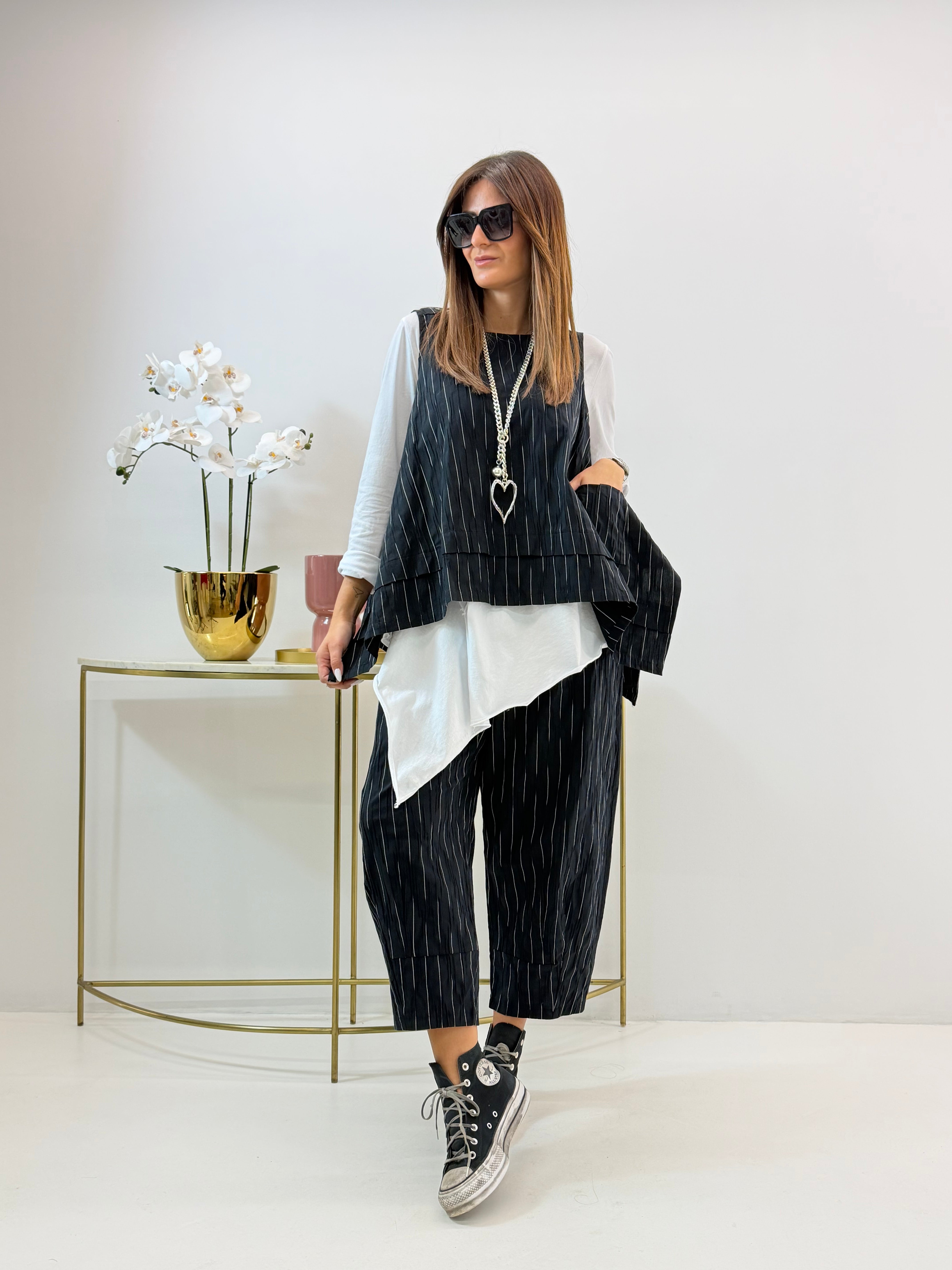 GILET ILARIA WENDY NERO