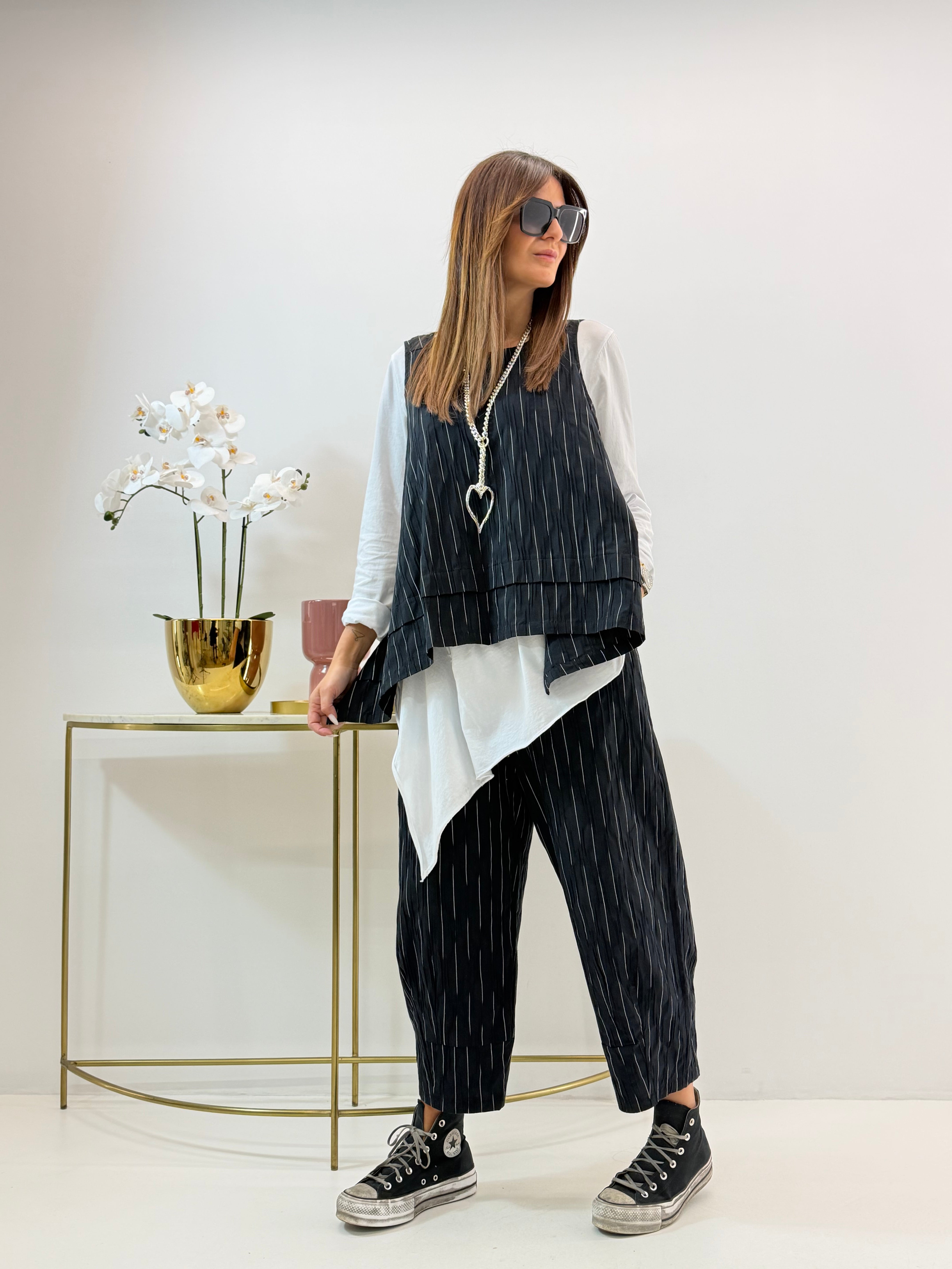 GILET ILARIA WENDY NERO