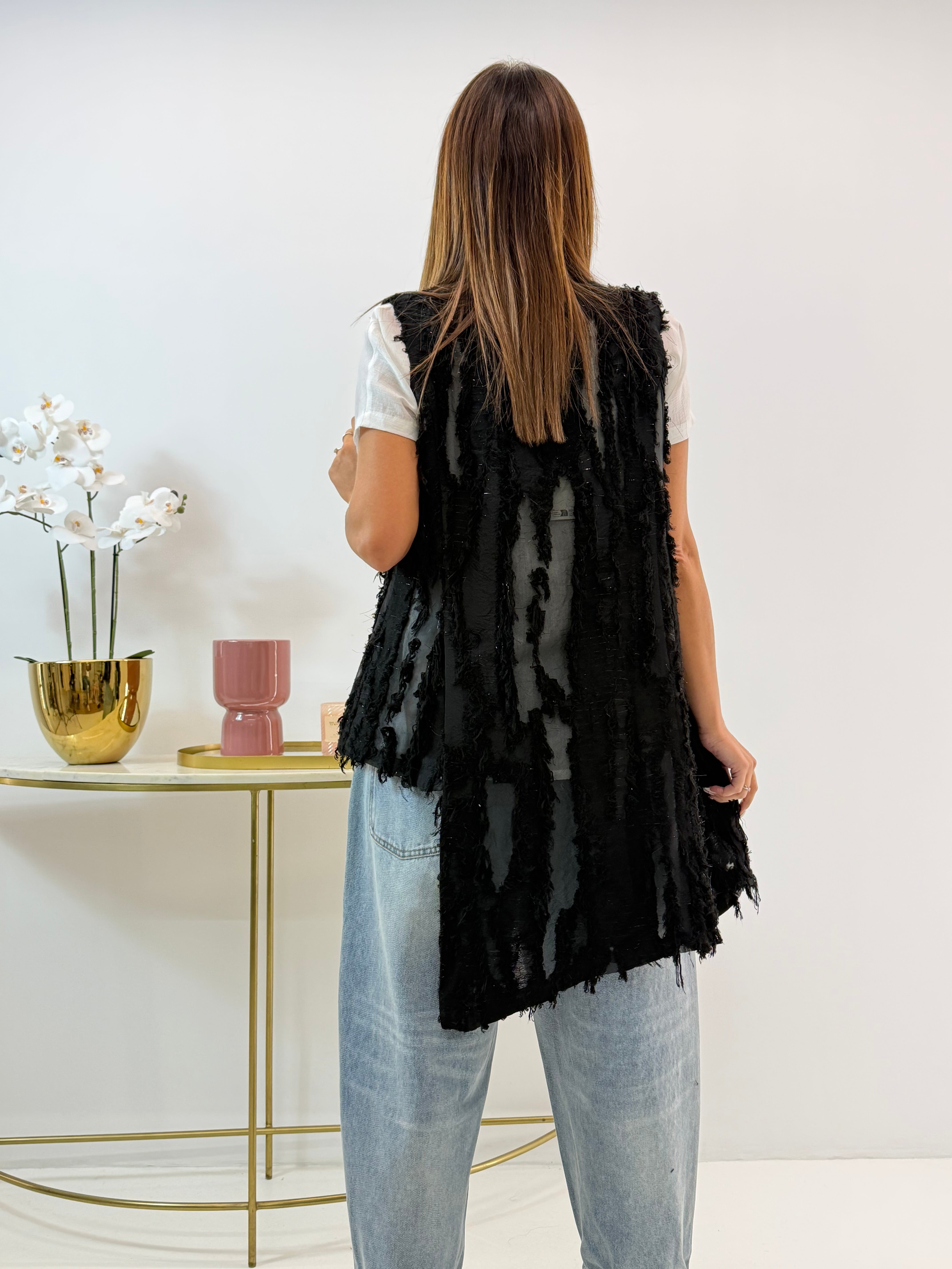 GILET EDHA WENDY NERO