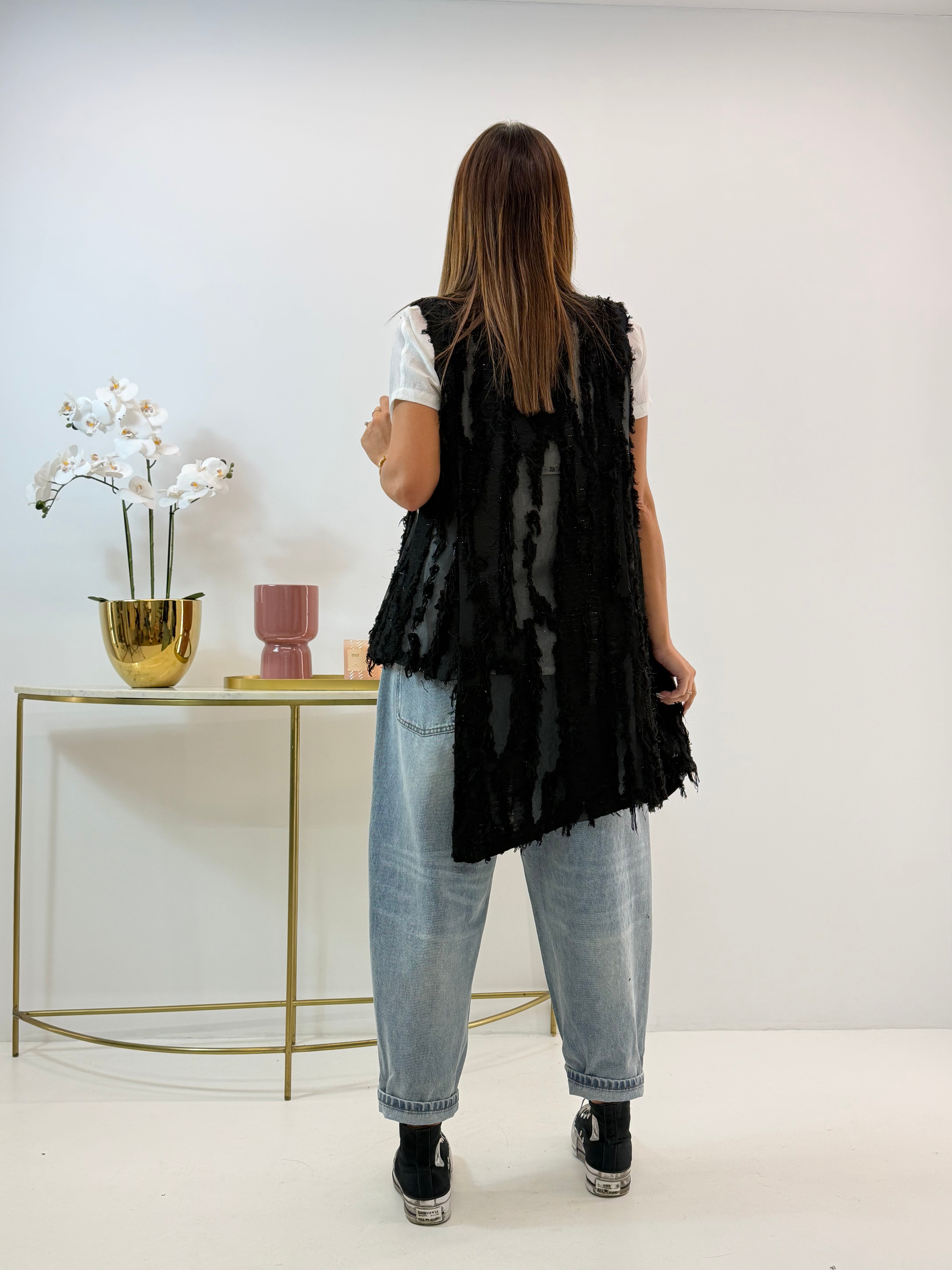 GILET EDHA WENDY NERO