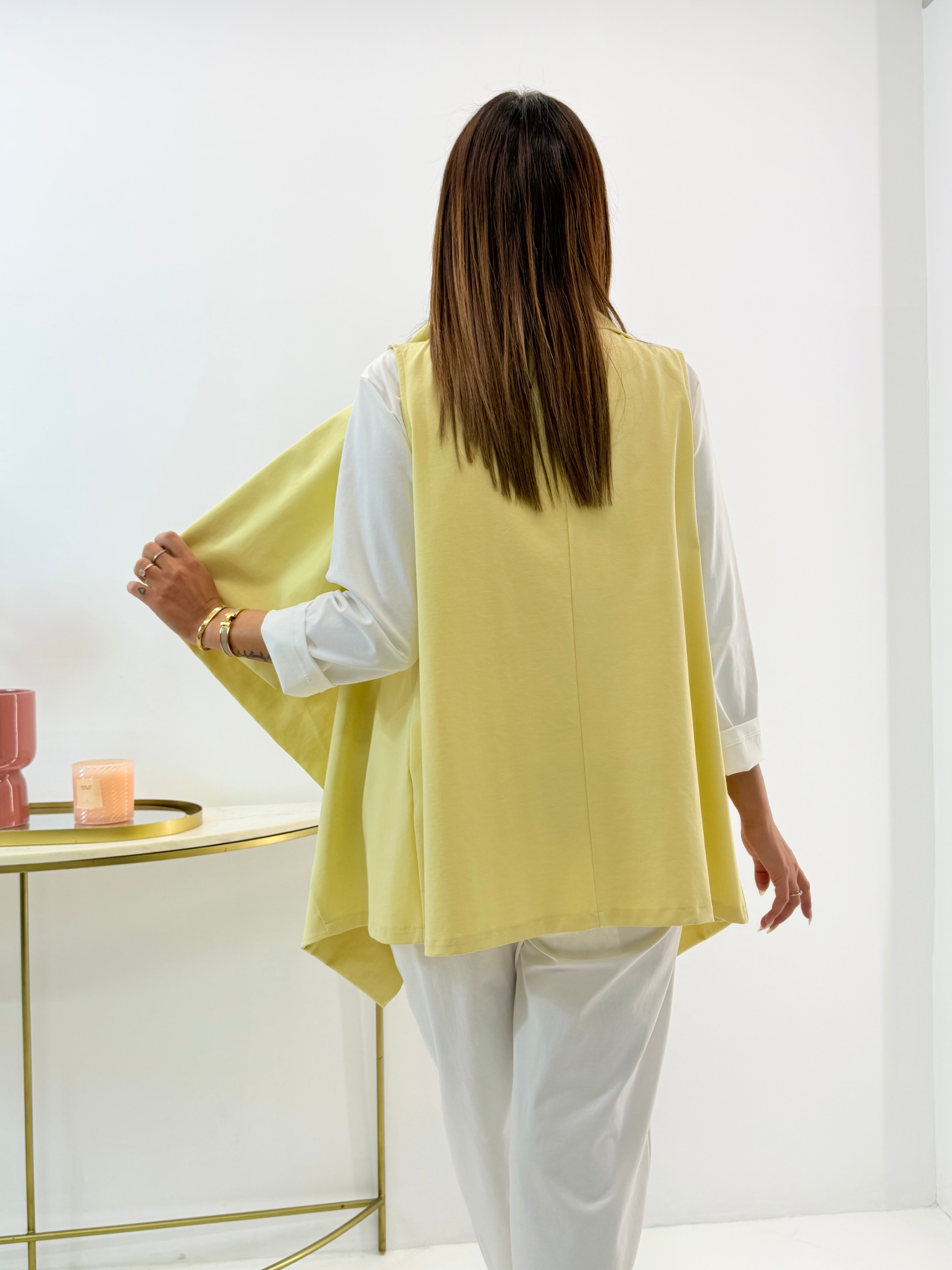 GILET SCIALLATO GIALLO
