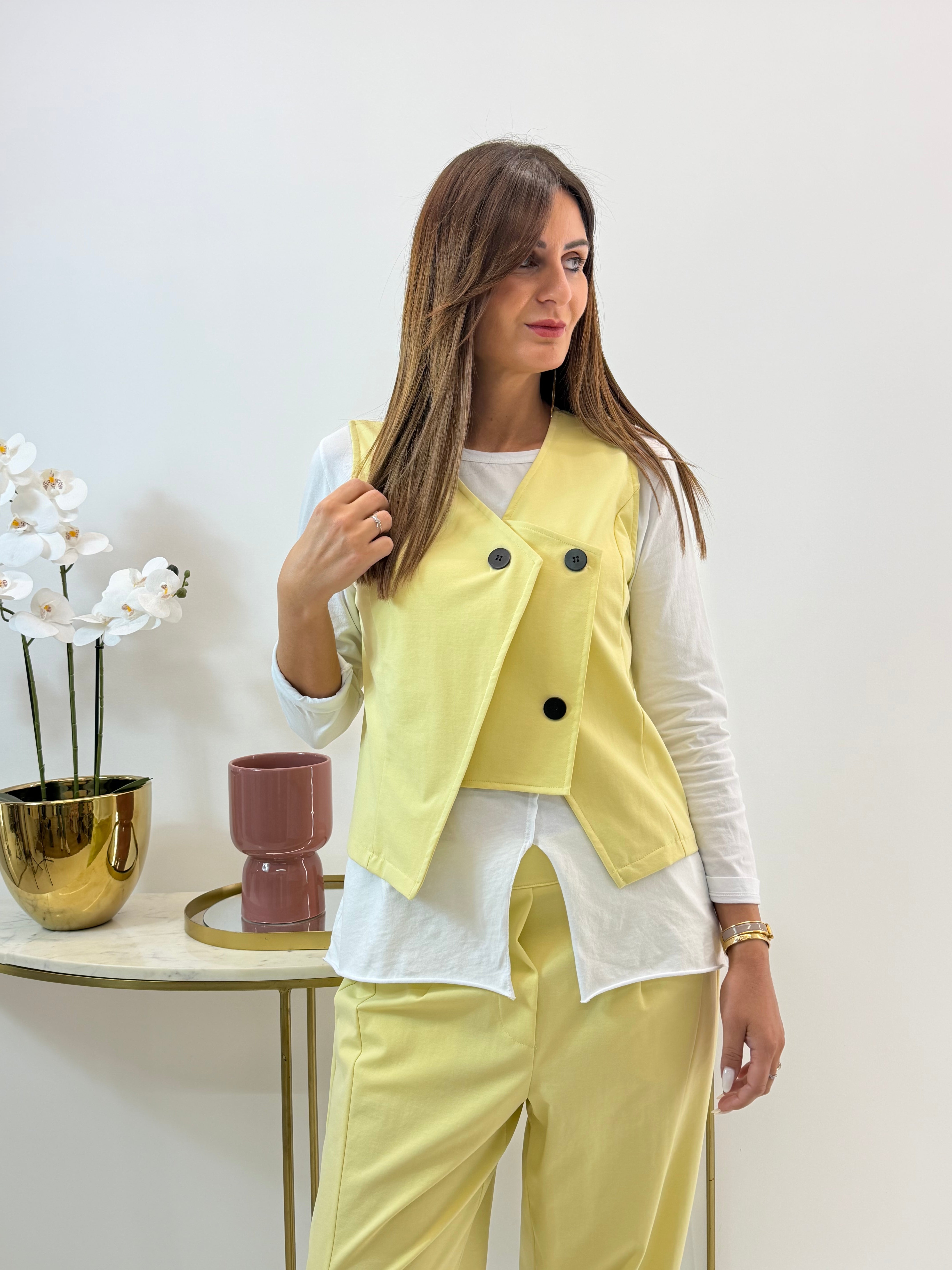 GILET GIORGIA GIALLO
