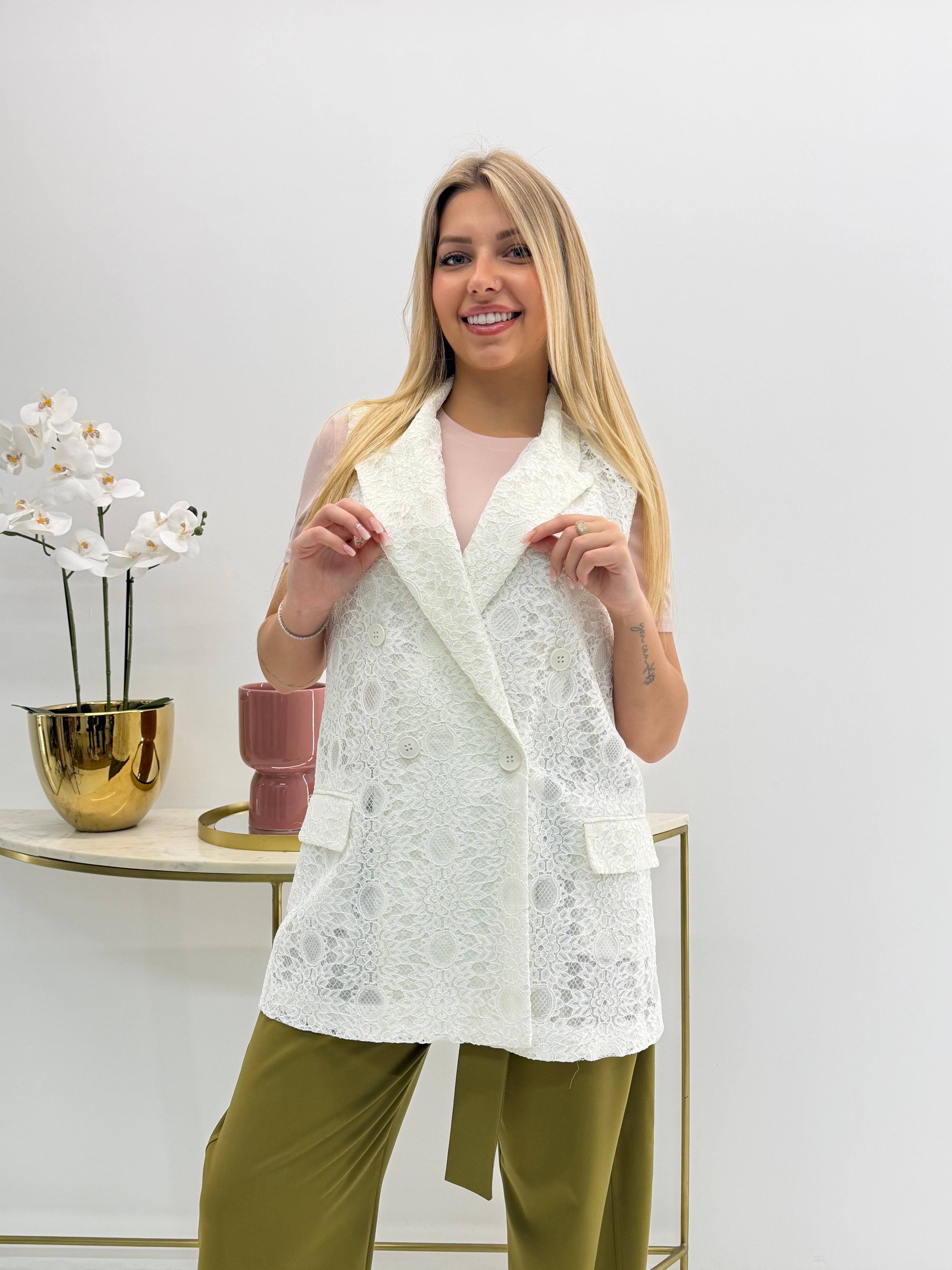 GILET KETRIN IN PIZZO