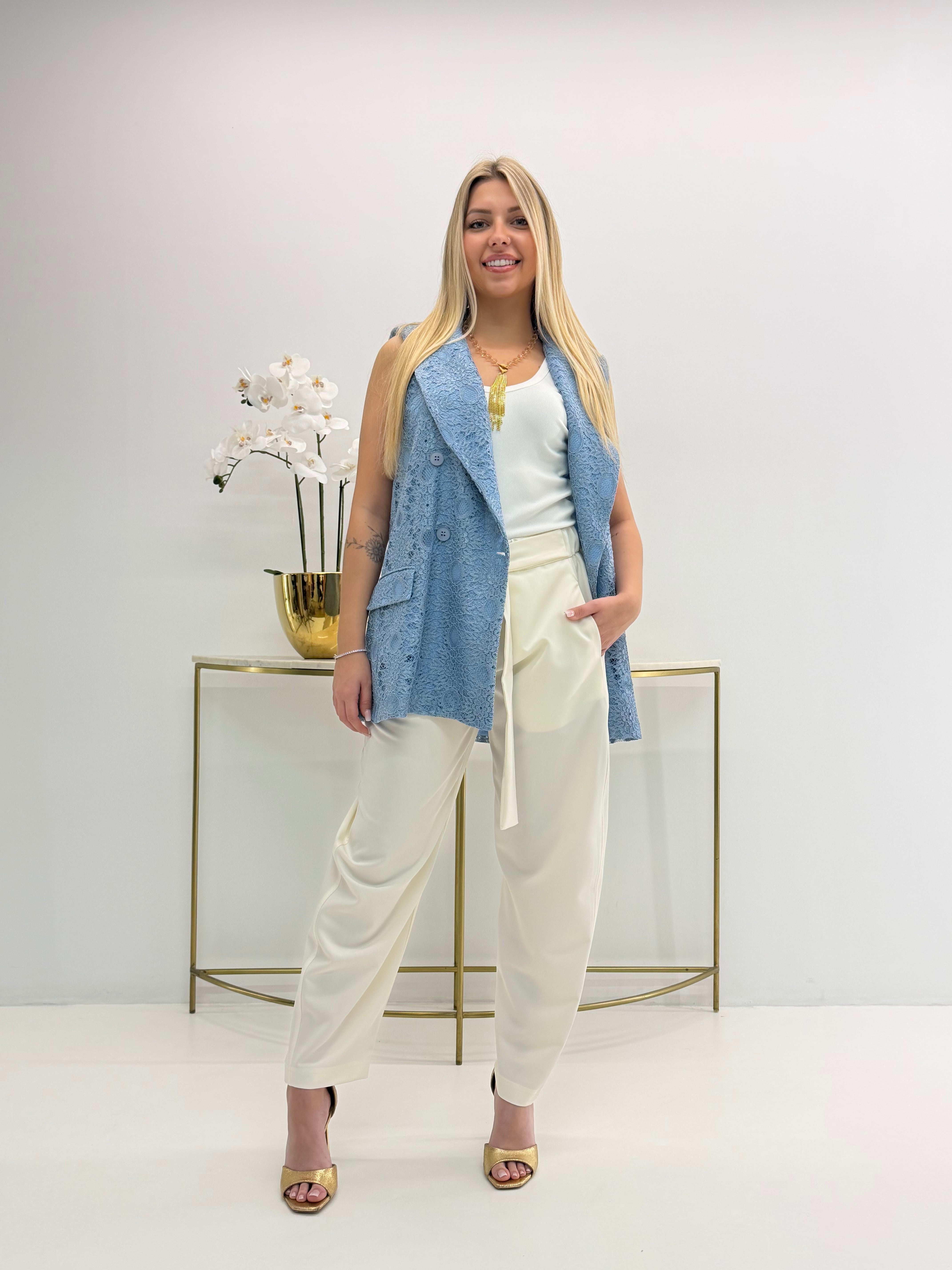 GILET KETRIN IN PIZZO