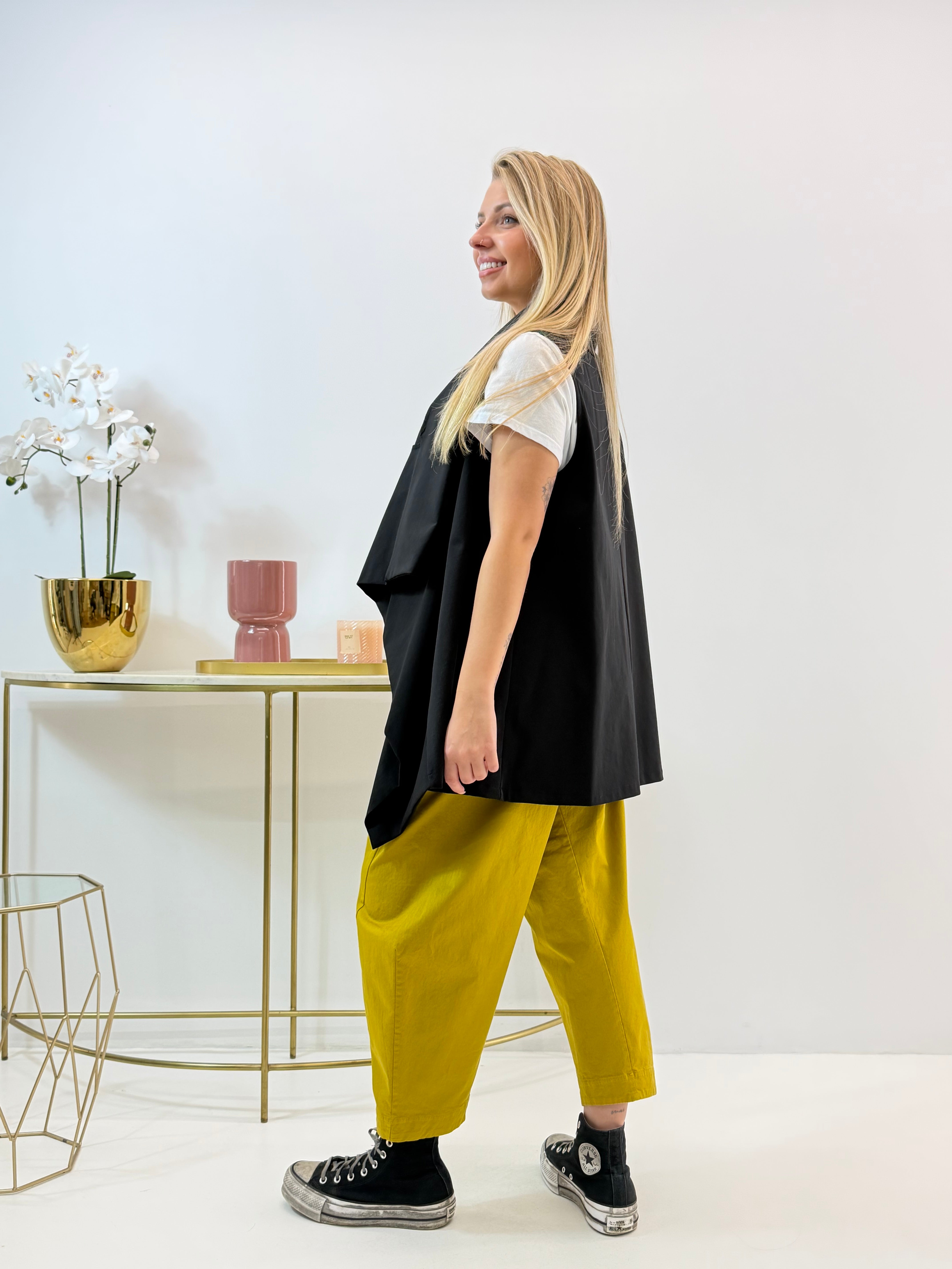 GILET SCIALLATO NERO