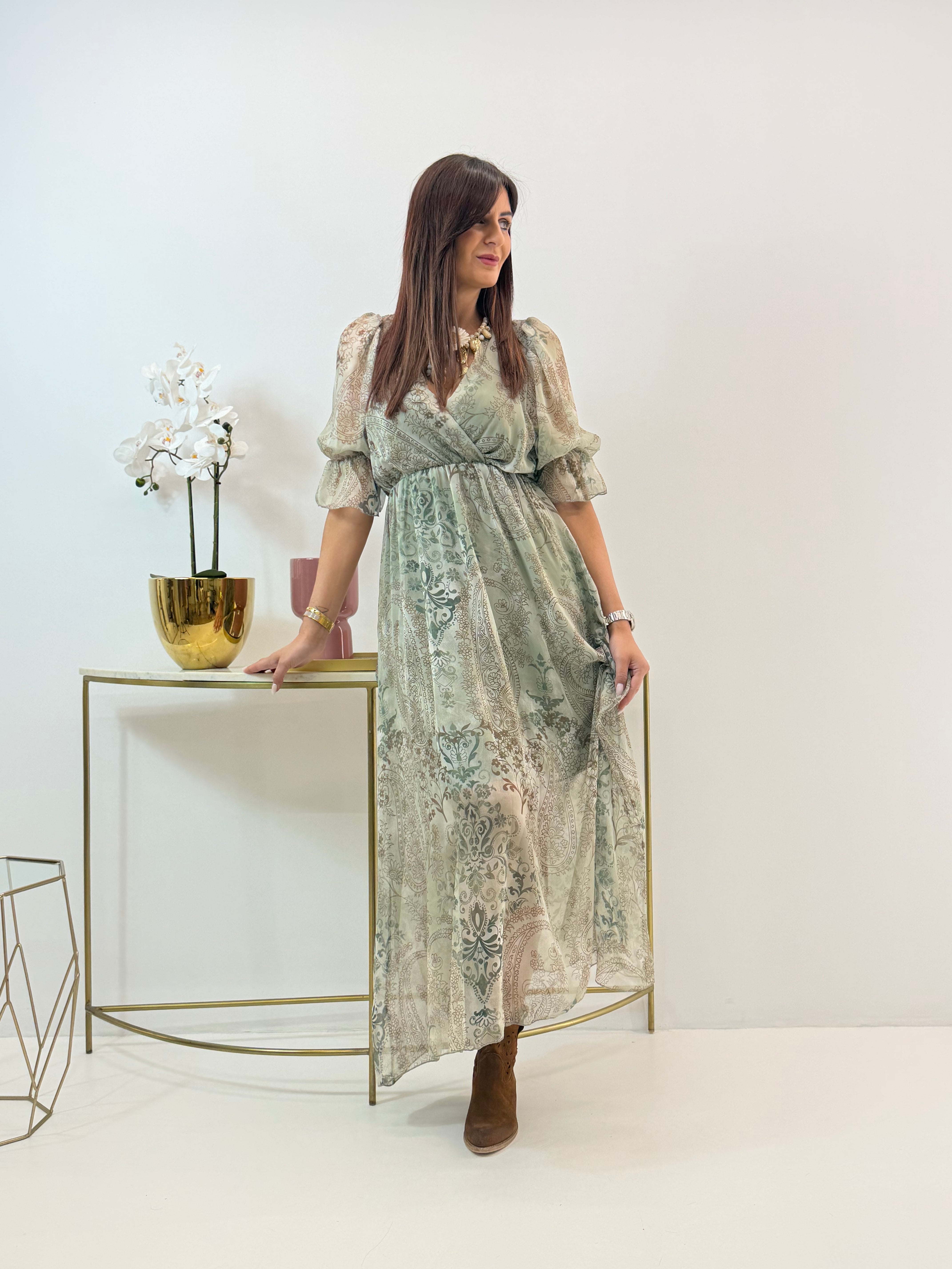 ABITO CYNTHIA FANTASIA VERDE