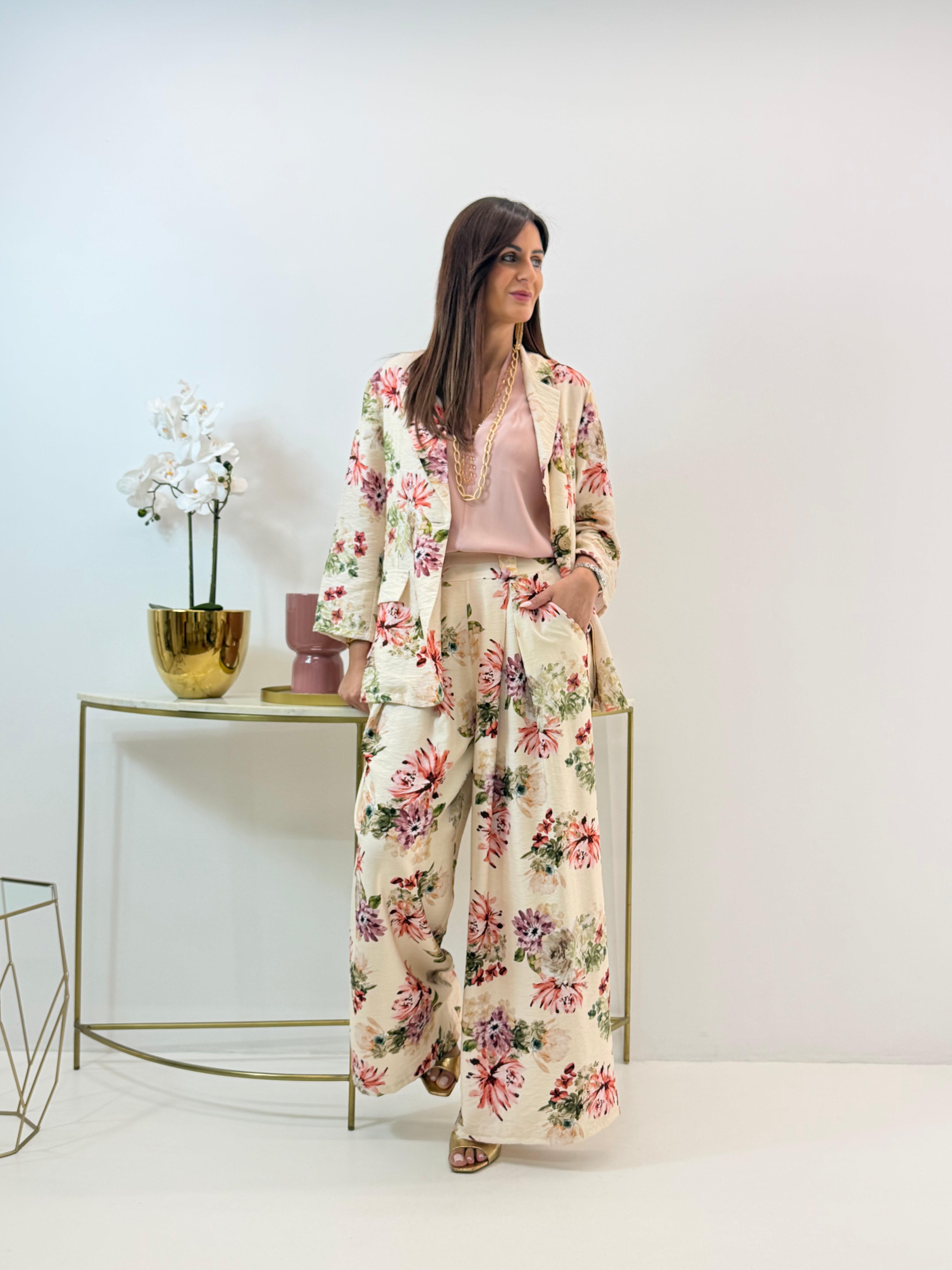 PANTALONE CAMELIA FANTASIA A FIORI