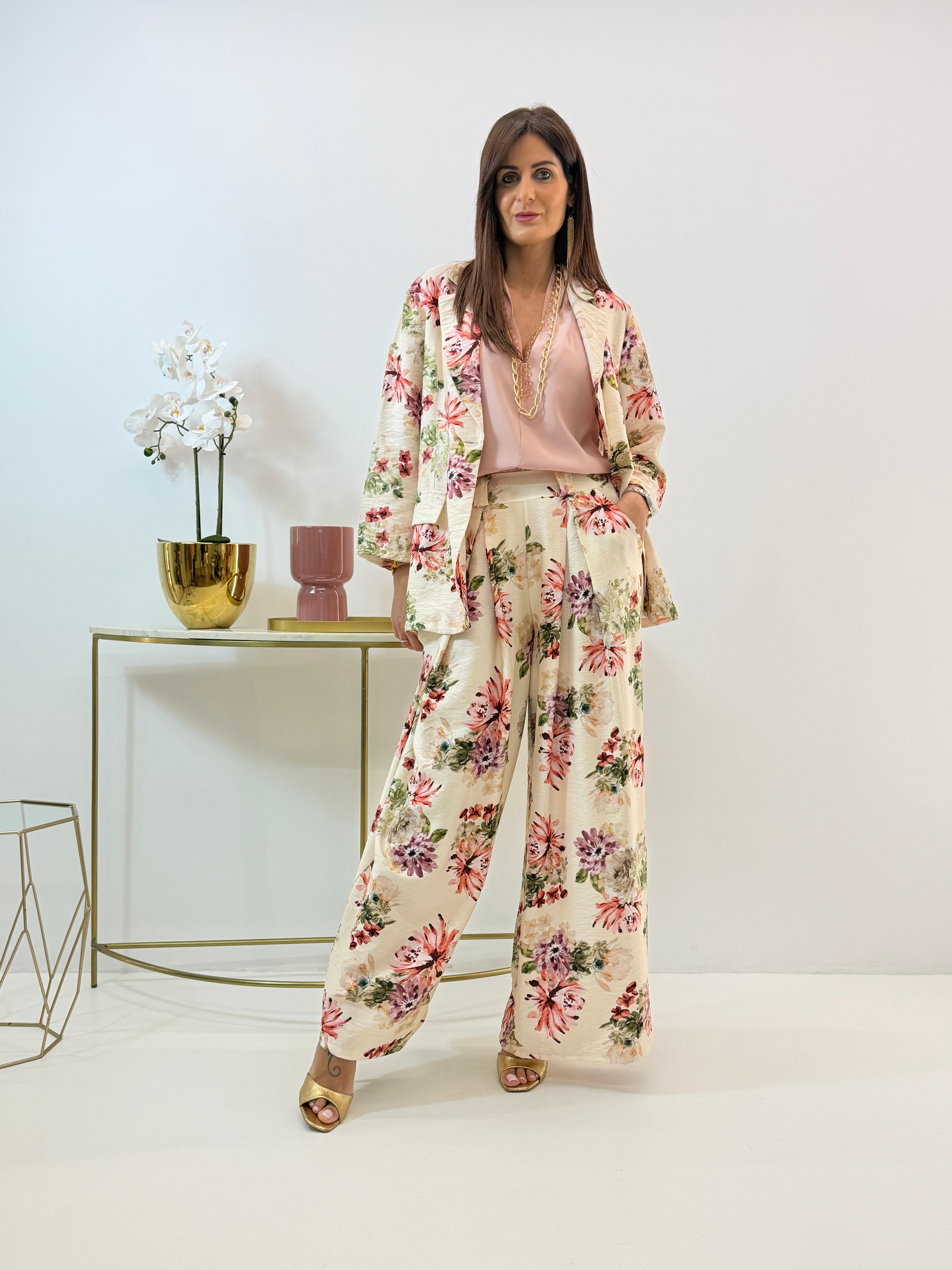 PANTALONE CAMELIA FANTASIA A FIORI