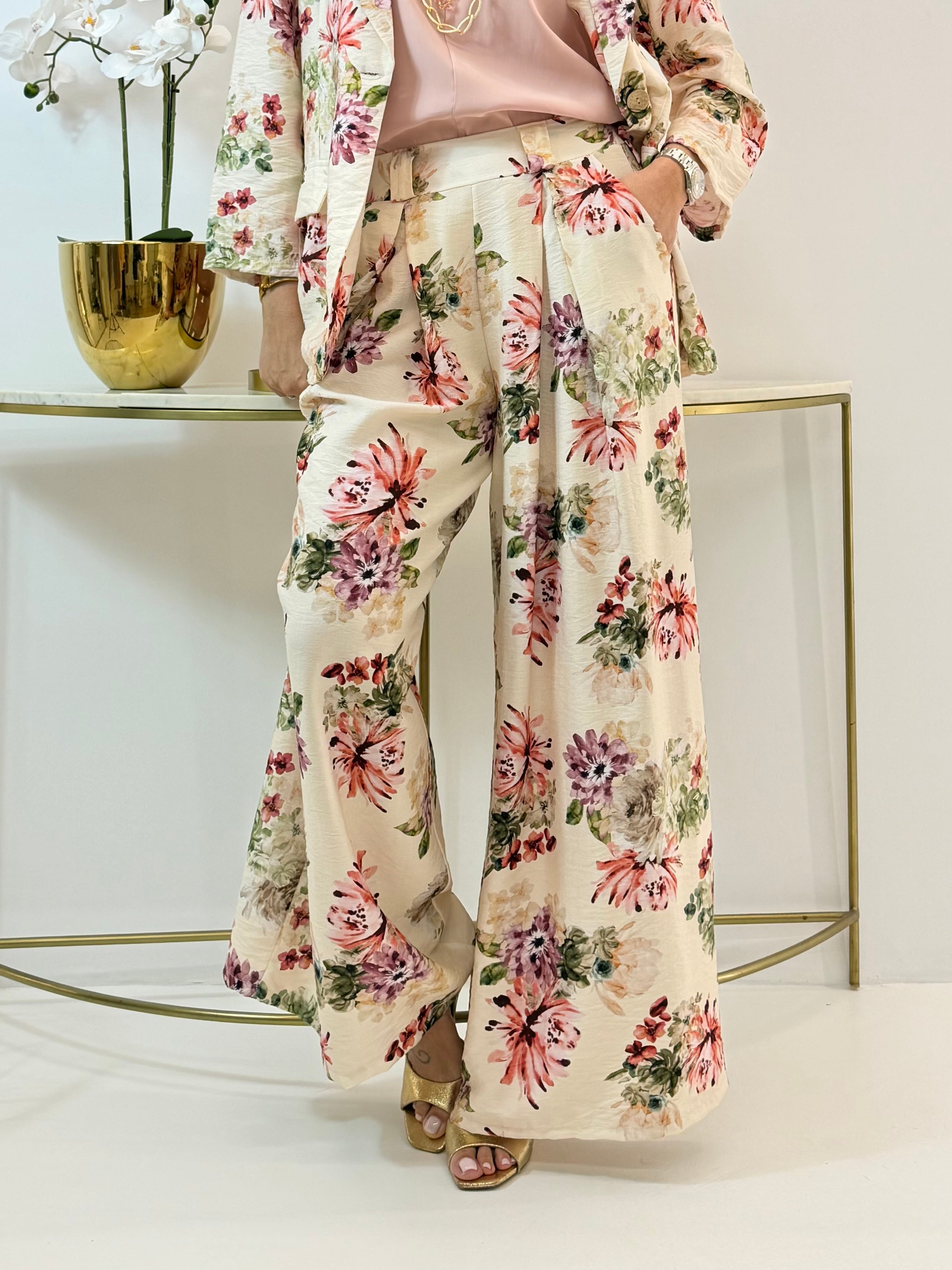 PANTALONE CAMELIA FANTASIA A FIORI