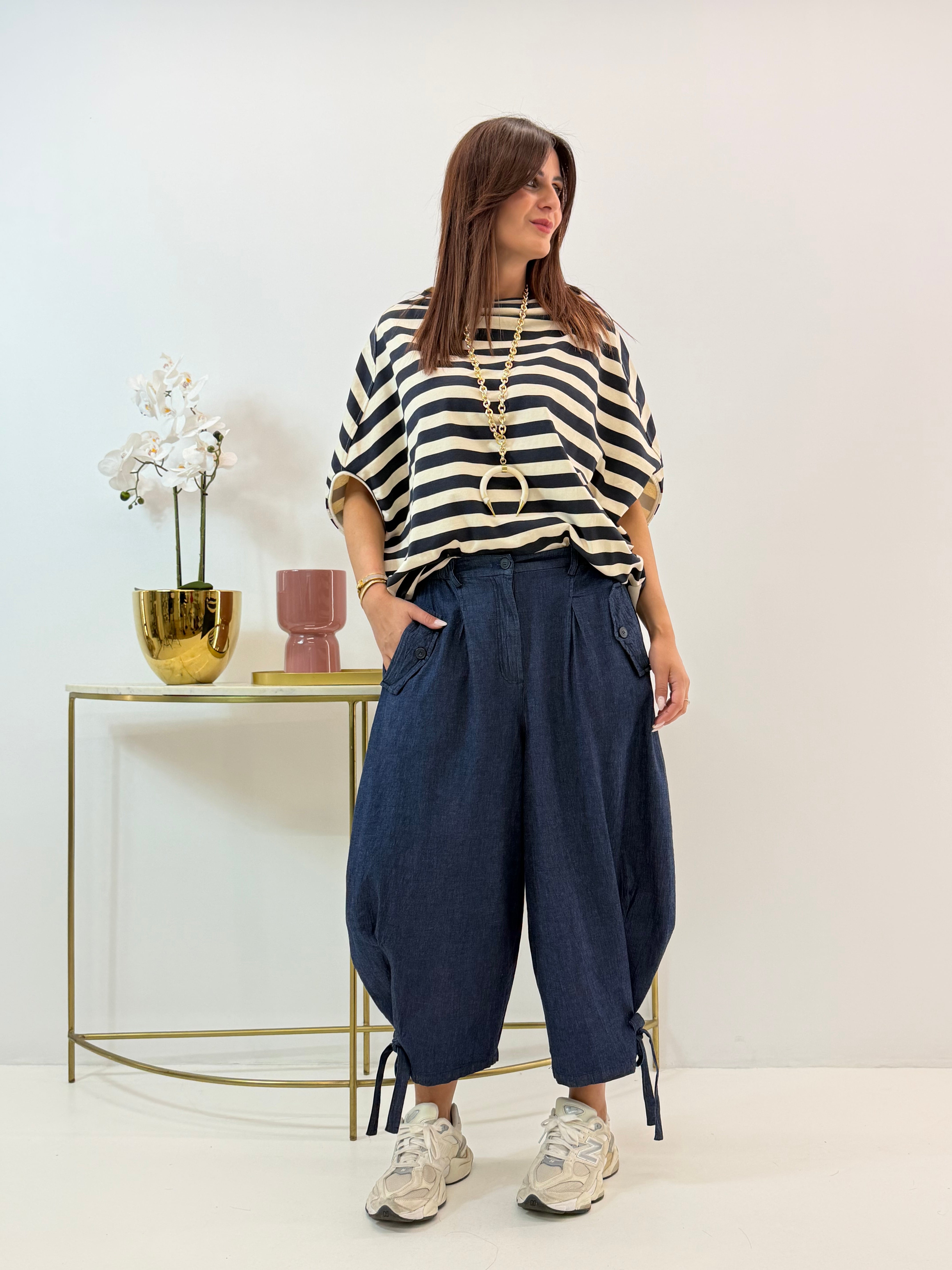 BLUSA LICYA WENDY A RIGHE BLU