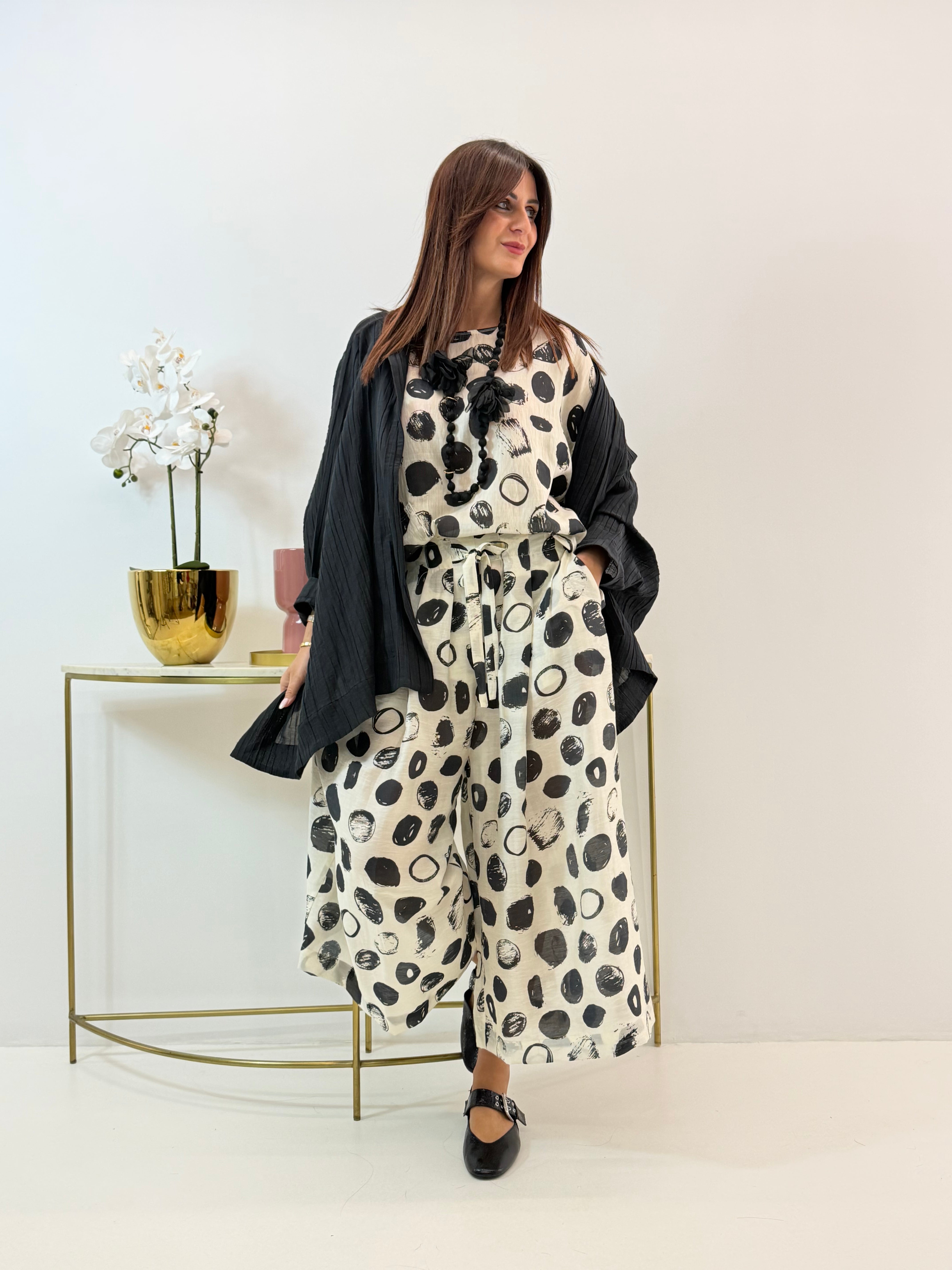 PANTALONE MARGOT WENDY FANTASIA A POIS