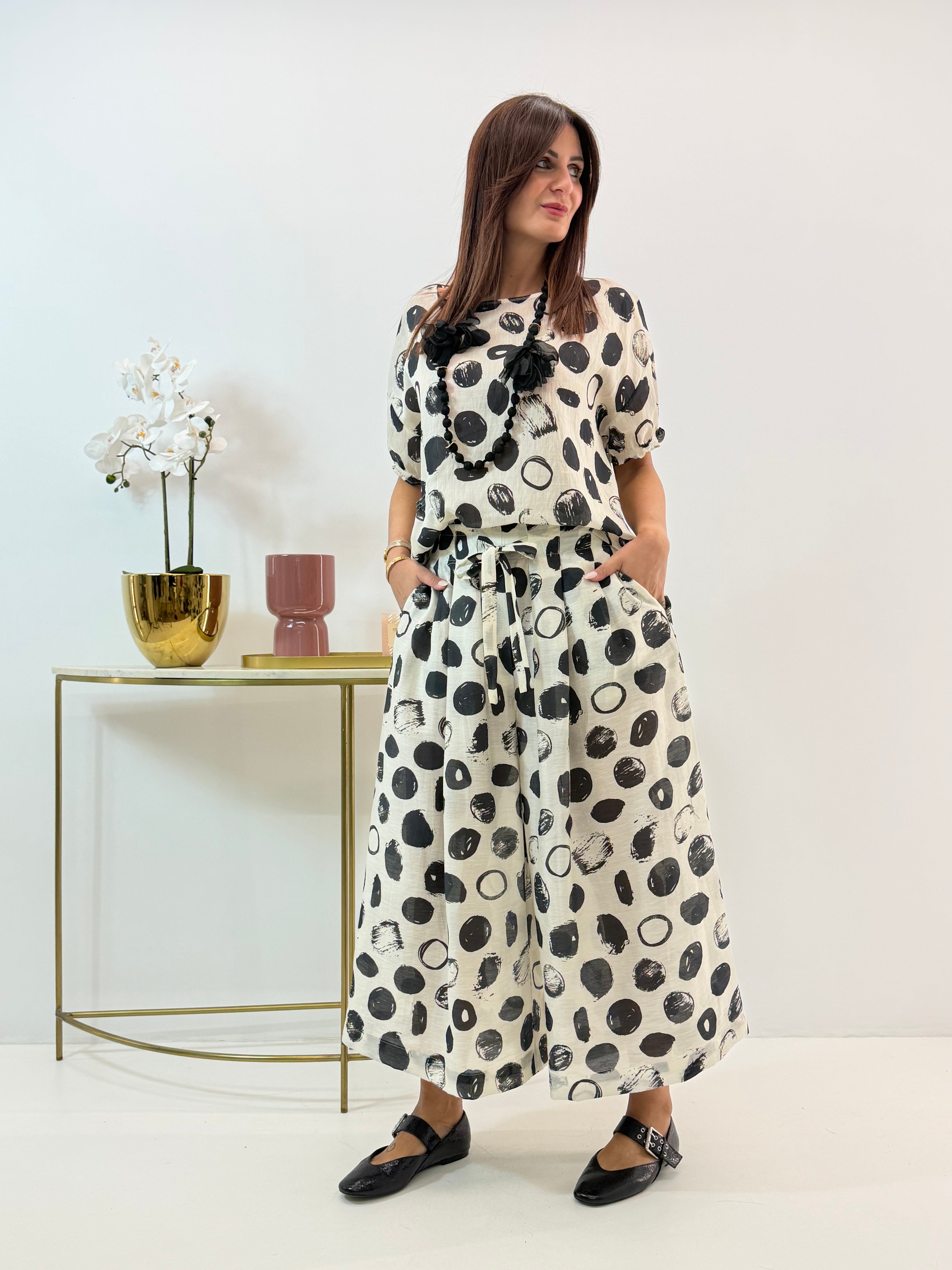 BLUSA MARGOT WENDY FANTASIA A POIS