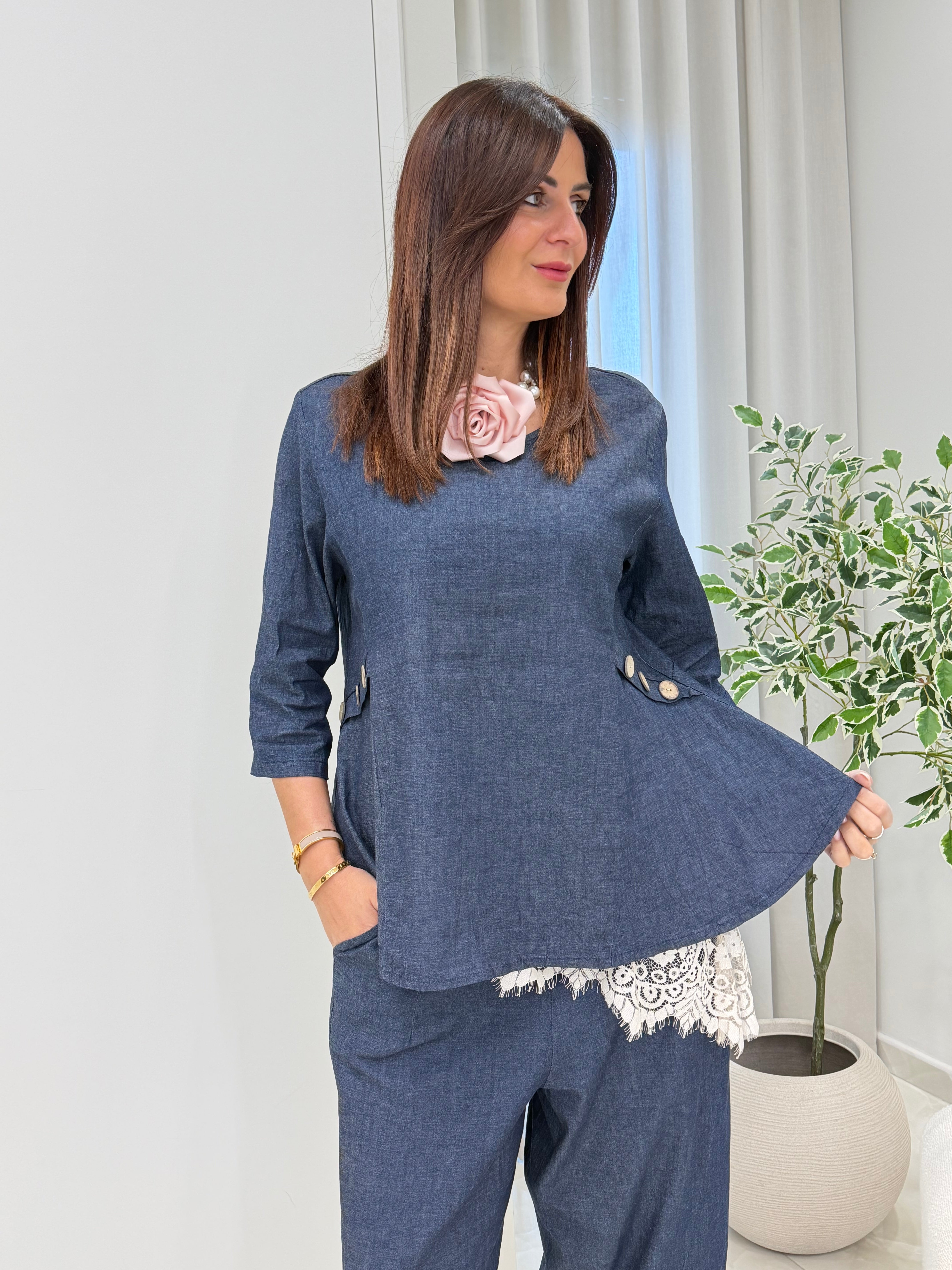 BLUSA KATE IN DENIM