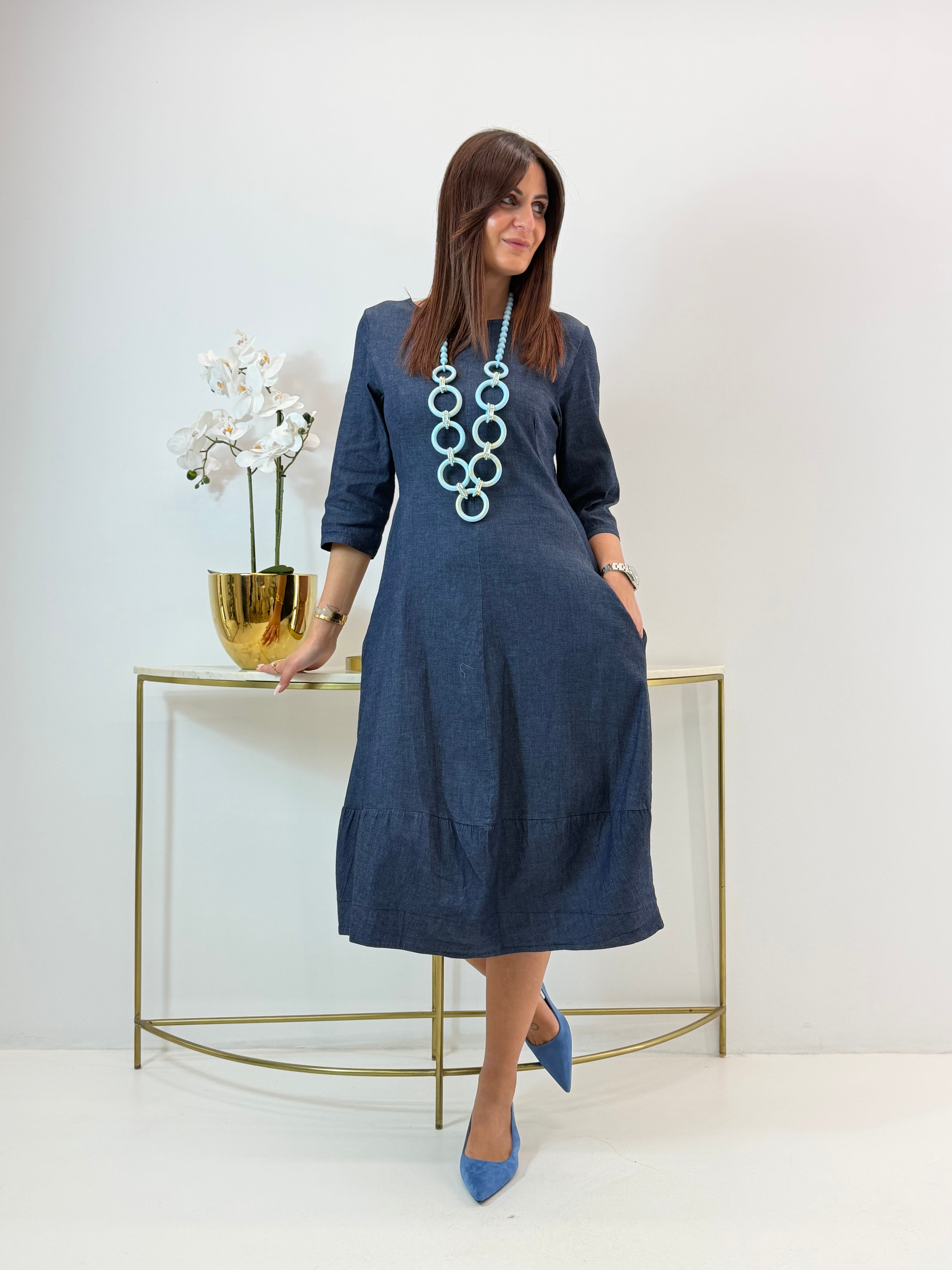 ABITO CARINE IN DENIM