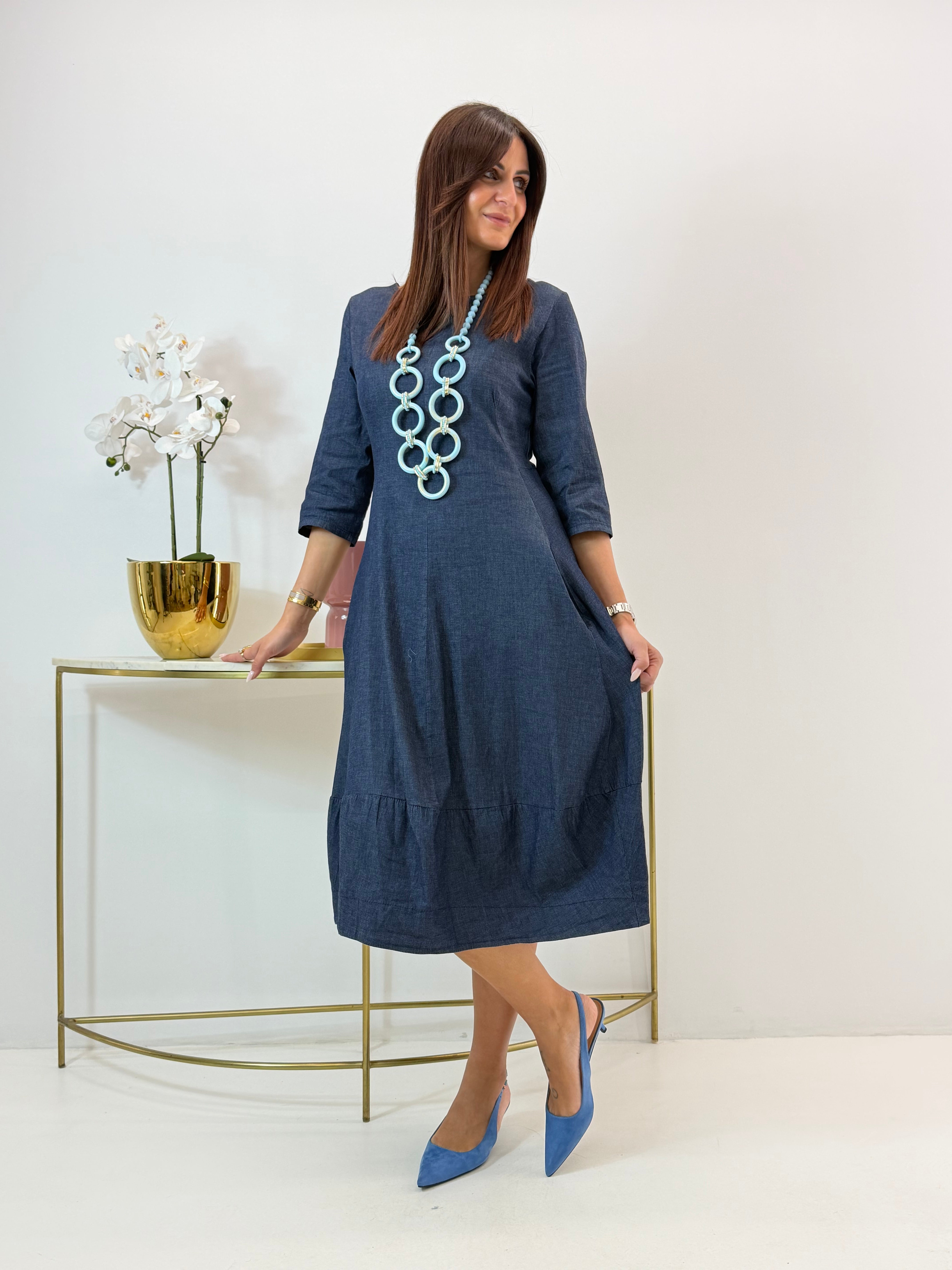 ABITO CARINE IN DENIM