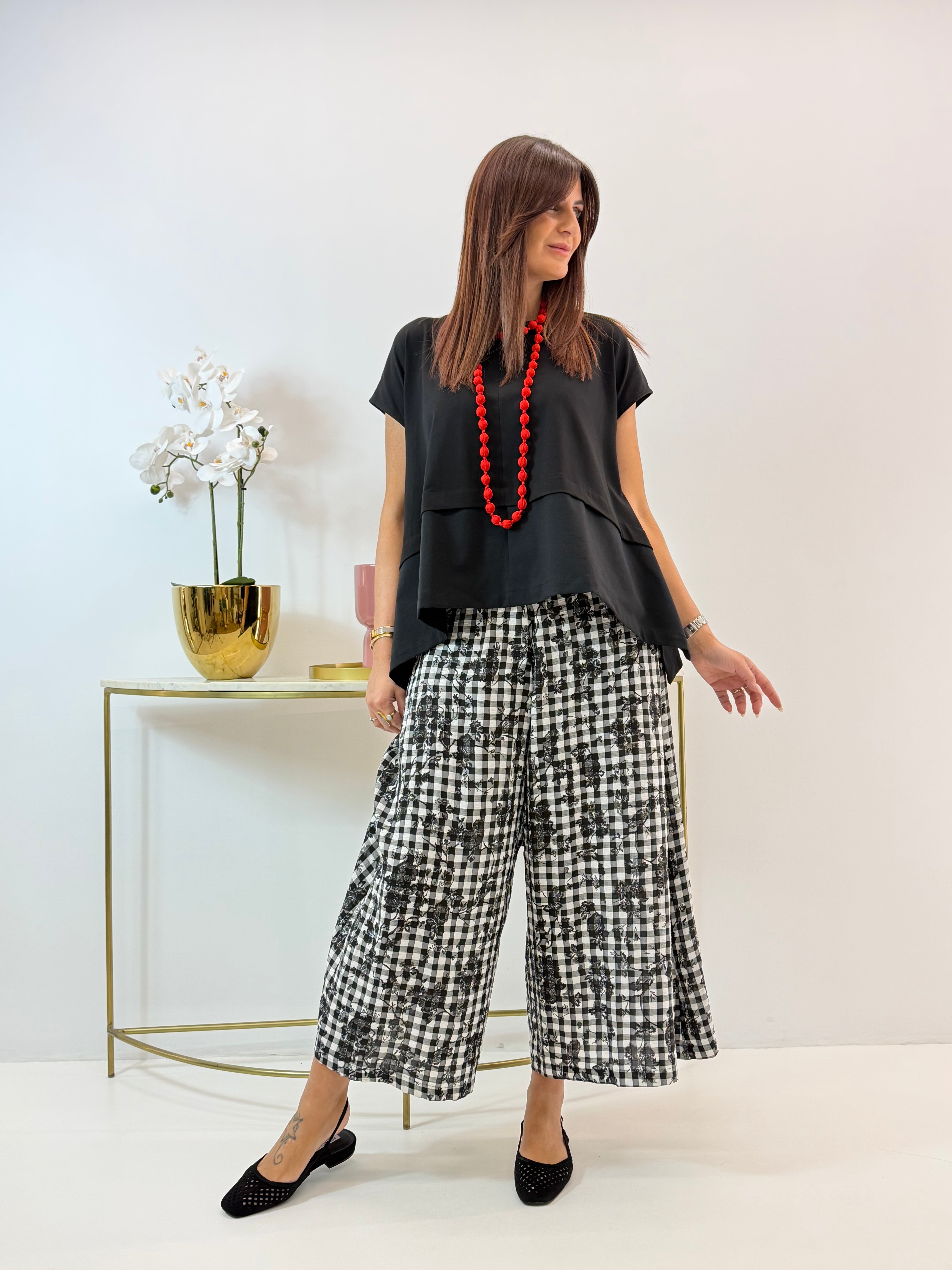 PANTALONE MARIPOSA WENDY A QUADRETTI