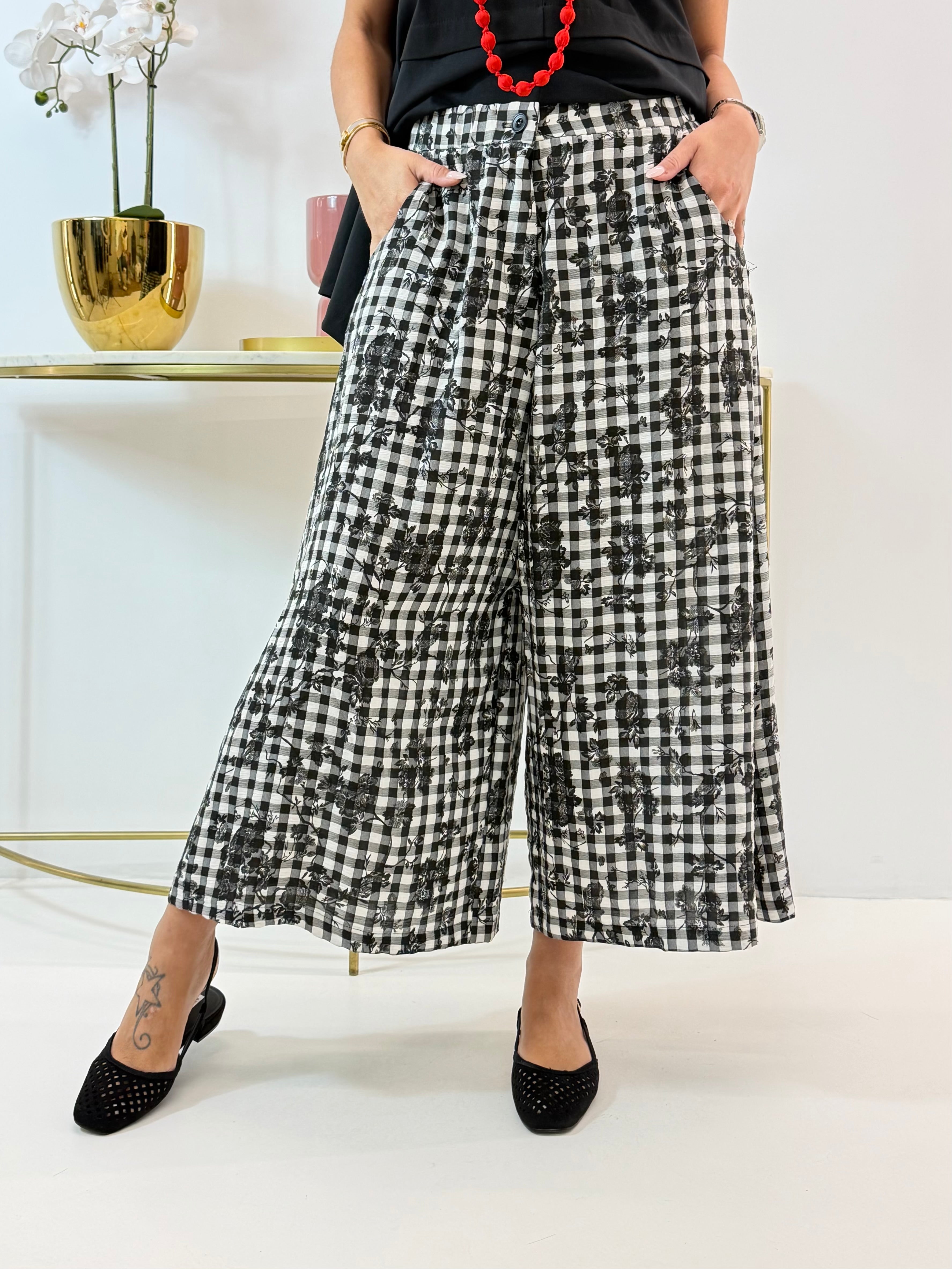 PANTALONE MARIPOSA WENDY A QUADRETTI