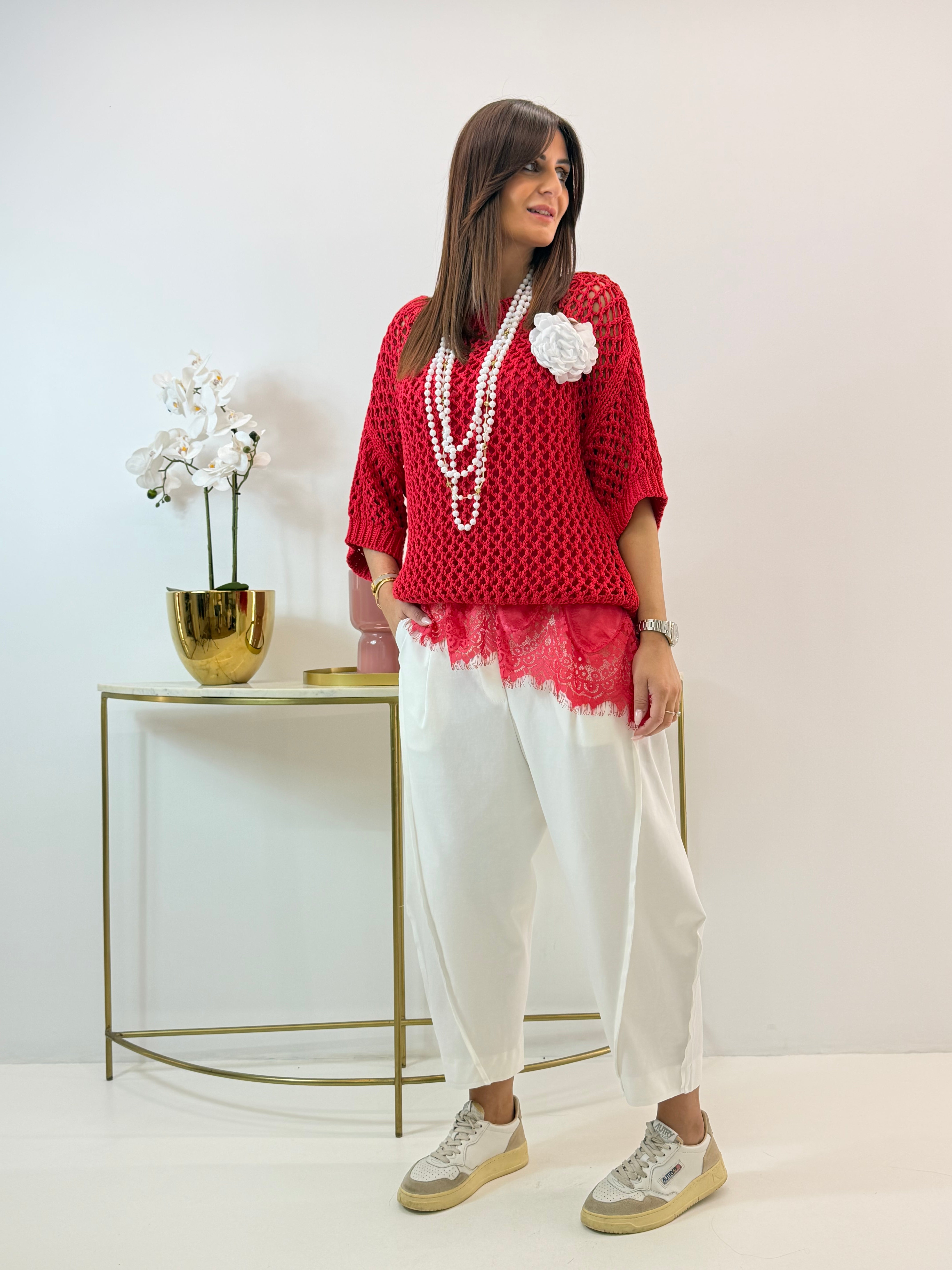 PULL CAROLA TRAFORATO